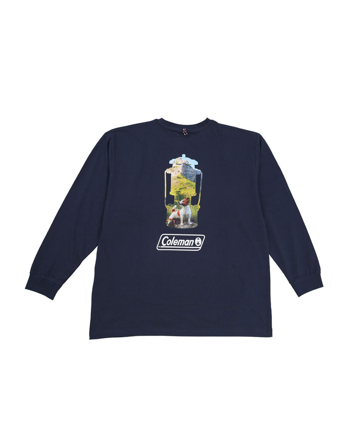 大きいサイズ 半袖Tシャツ カットソー メンズ 長袖  Coleman(コールマン) 天竺 胸ポケット付 バックプリント 袖口リブ 3L 4L 5L 6L カジュアル 白 紺 春 秋 冬 | Coleman | 02