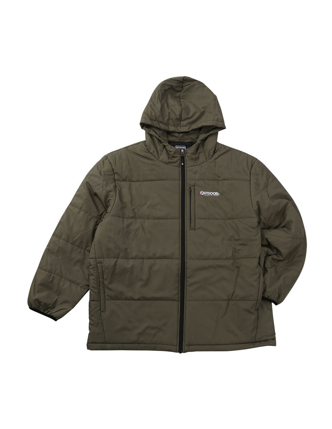 大きいサイズ 中綿コート メンズ  OUTDOOR PRODUCTS(アウトドア プロダクツ) デュスポ キルト フード スタンドカラー 刺繍 3L 4L 5L 6L 7L 8L 赤 緑 黒 春 秋 冬 | OUTDOOR PRODUCTS | 02