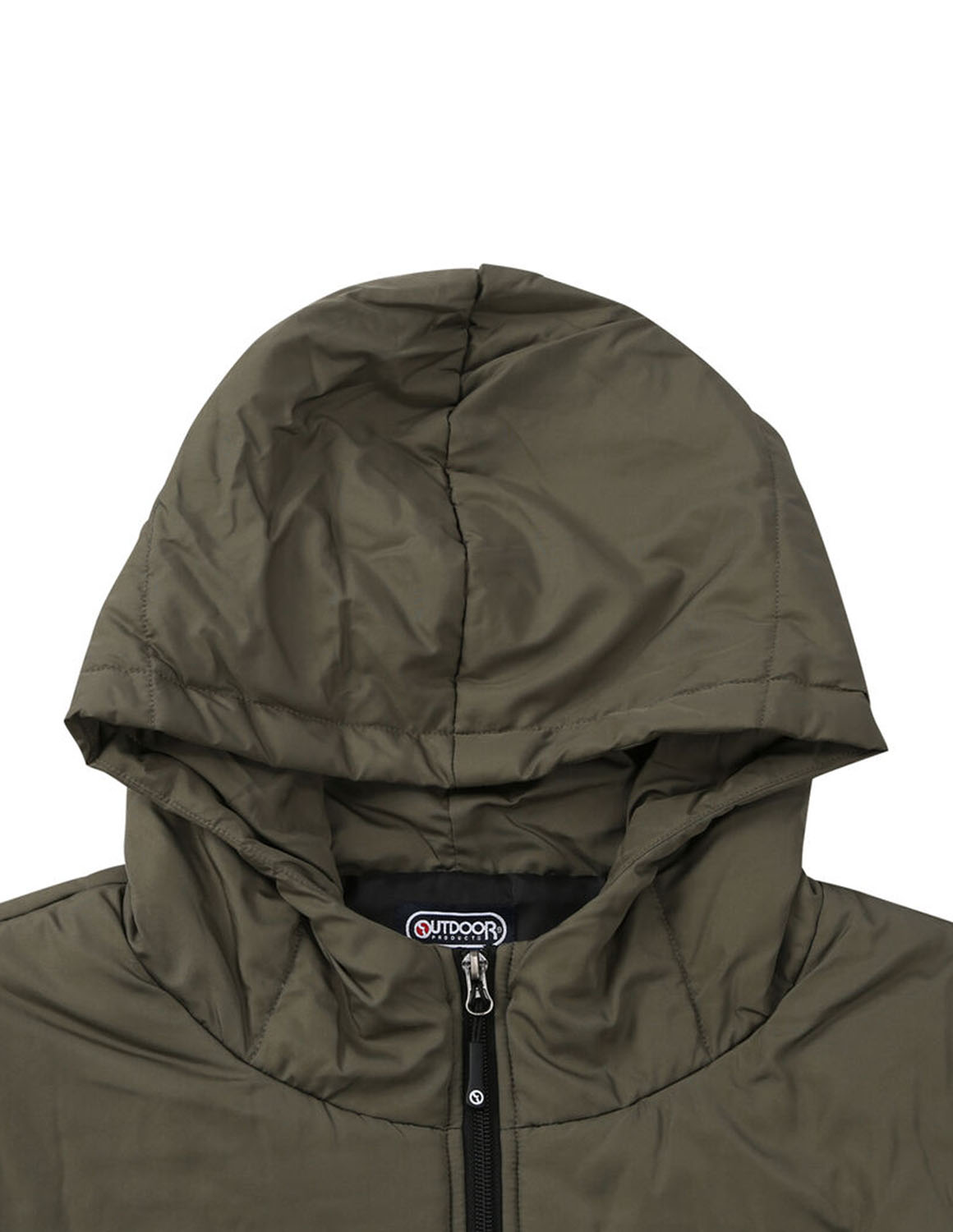 大きいサイズ 中綿コート メンズ  OUTDOOR PRODUCTS(アウトドア プロダクツ) デュスポ キルト フード スタンドカラー 刺繍 3L 4L 5L 6L 7L 8L 赤 緑 黒 春 秋 冬 | OUTDOOR PRODUCTS | 04