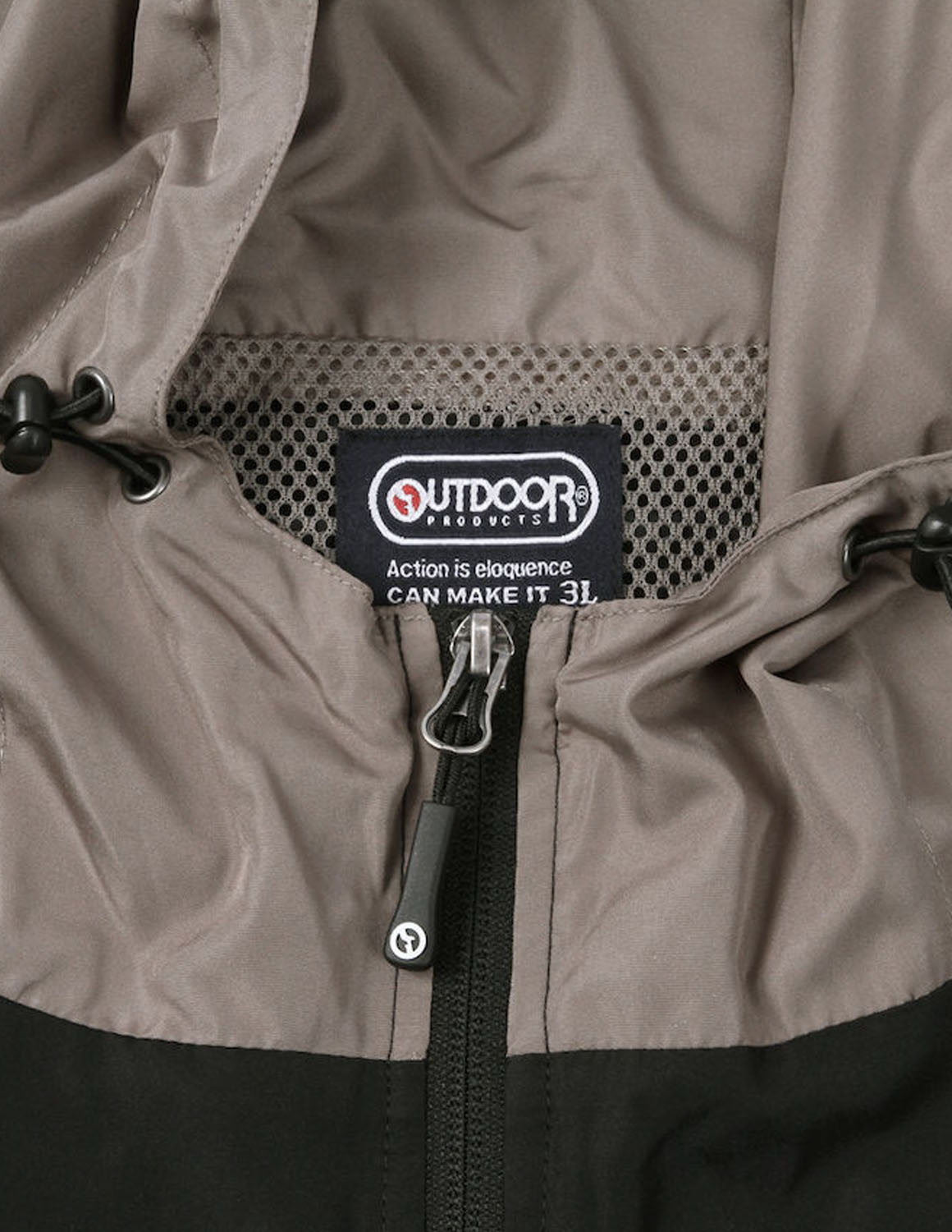 大きいサイズ メンズ  OUTDOOR PRODUCTS(アウトドア プロダクツ) フルダルタフタ 裏メッシュ ウインドブレーカー 防風 フルジップ スタンドカラー プリント | OUTDOOR PRODUCTS | 06