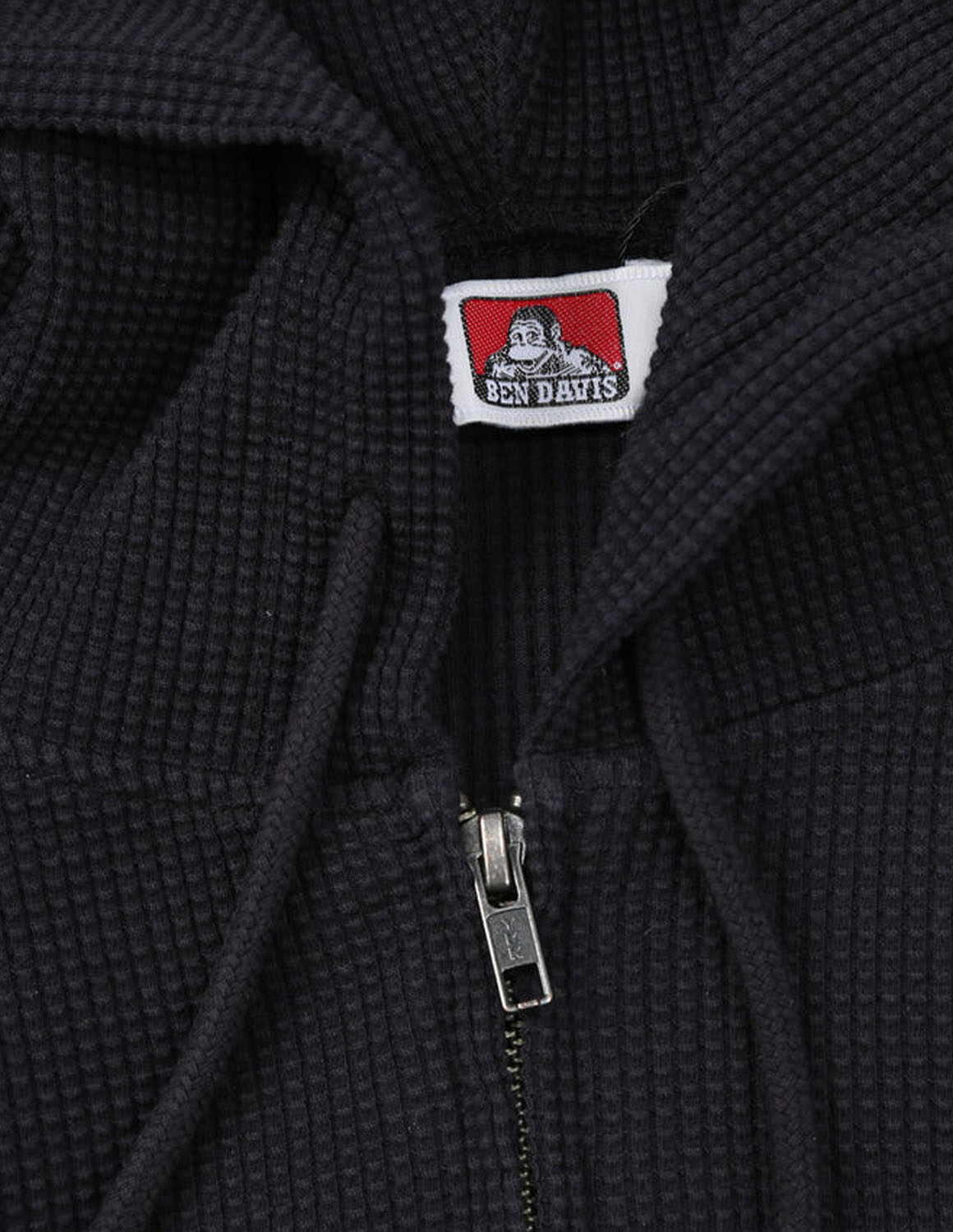 大きいサイズ パーカー メンズ フルジップ BEN DAVIS(ベン デイビス) ワッフル ワッペン ストレッチ サイドポケット フード 3L 4L 5L 6L カジュアル 春 秋 冬 | BEN DAVIS | 05