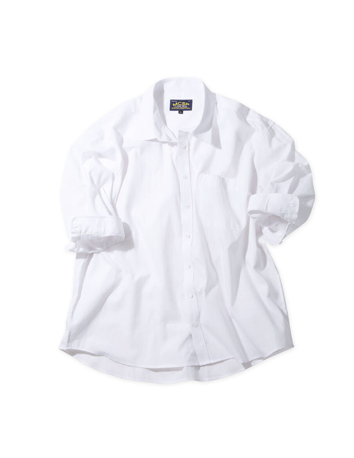 大きいサイズ 七分袖シャツ カジュアルシャツ メンズ レギュラーカラー TC麻スラブ 胸ポケット バックセンタータック 3L 4L 5L 6L 8L カジュアル 白 紺 春 夏 秋 |  | 03