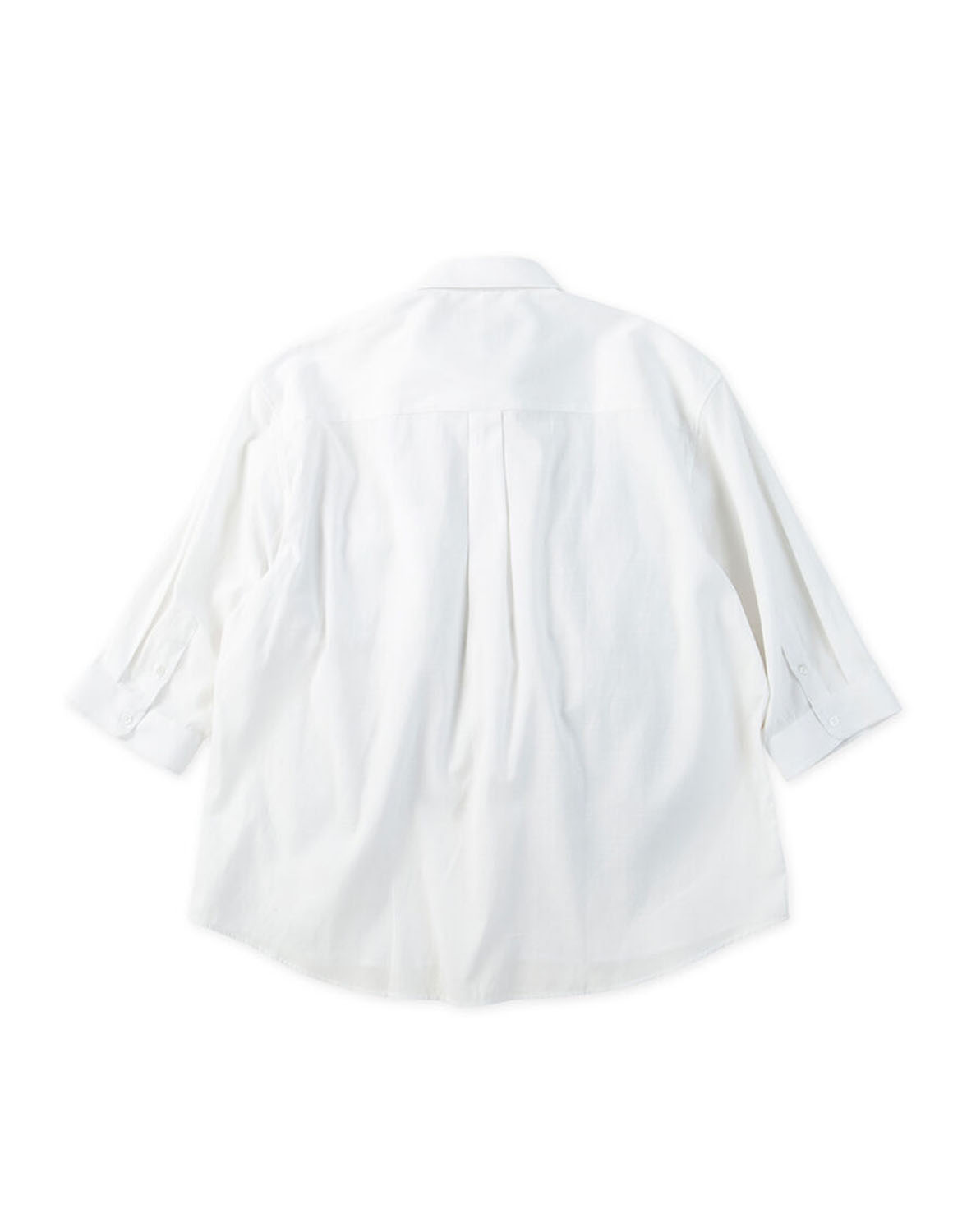 大きいサイズ 七分袖シャツ カジュアルシャツ メンズ レギュラーカラー TC麻スラブ 胸ポケット バックセンタータック 3L 4L 5L 6L 8L カジュアル 白 紺 春 夏 秋 |  | 04