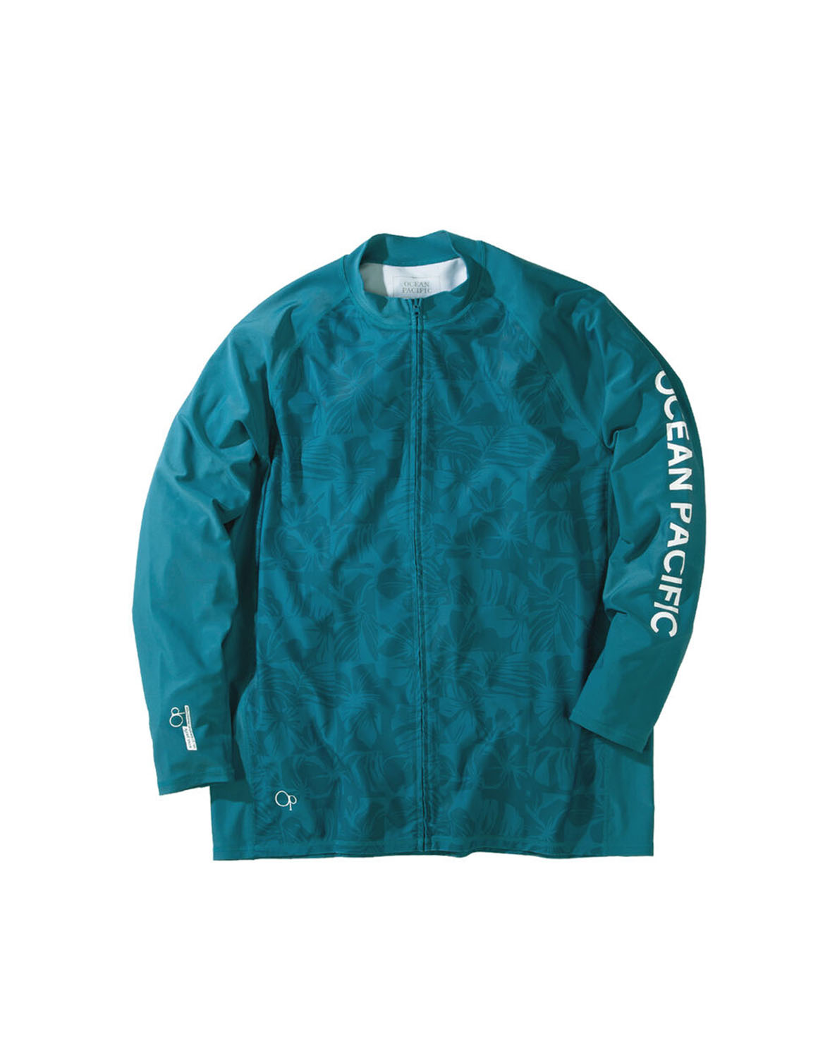 大きいサイズ ラッシュガード メンズ 長袖 OCEAN PACIFIC(オーシャンパシフィック) フルジップ ストレッチ UVカット(UPF50+) ラグラン袖 プリント スポーツ | Ocean Pacific | 01