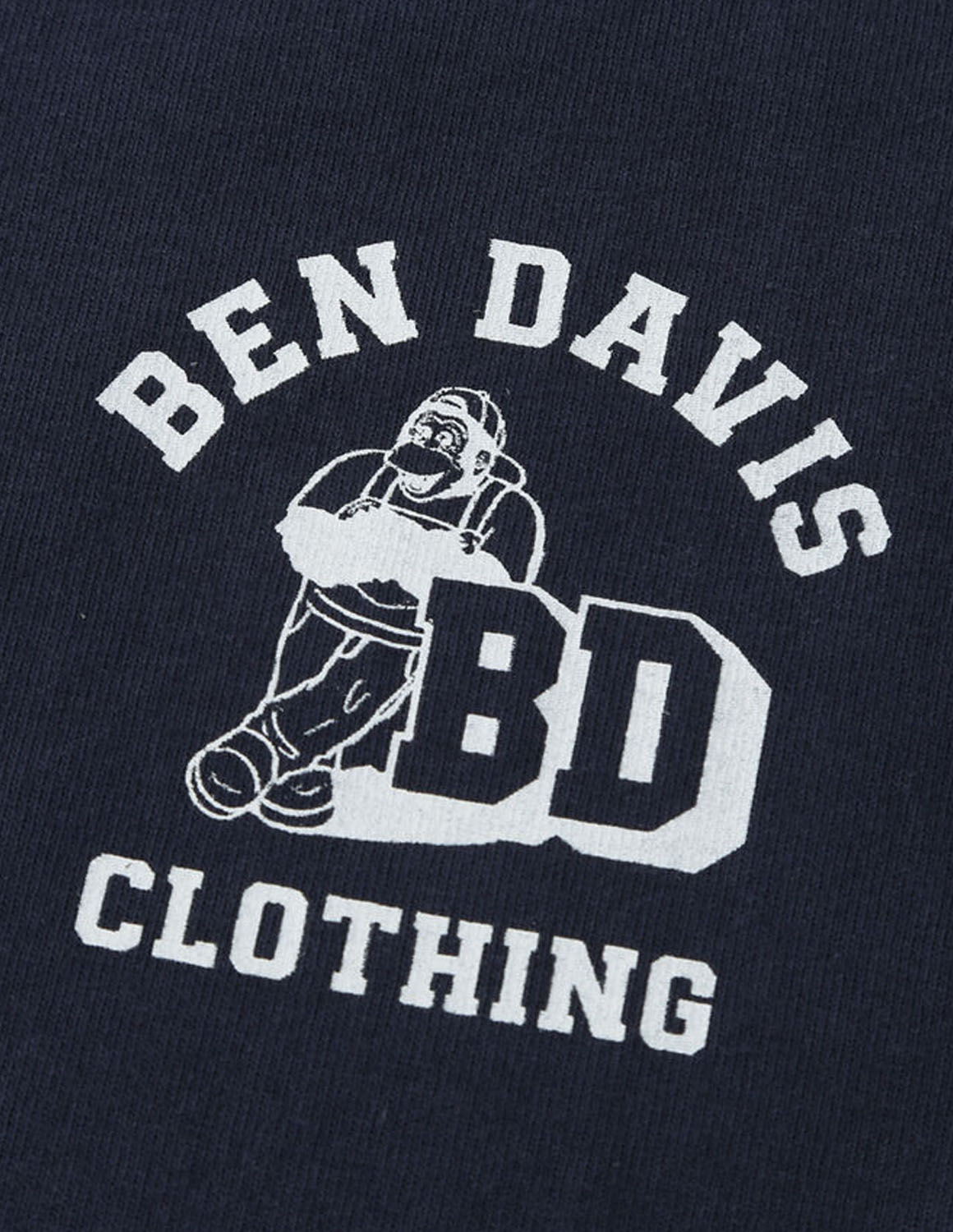 大きいサイズ 半袖Tシャツ カットソー メンズ  BEN DAVIS(ベン デイビス) リンガーヘンリーネック プリント 3L 4L 5L 6L  カジュアル 紺 灰色 春 夏 秋 | BEN DAVIS | 04