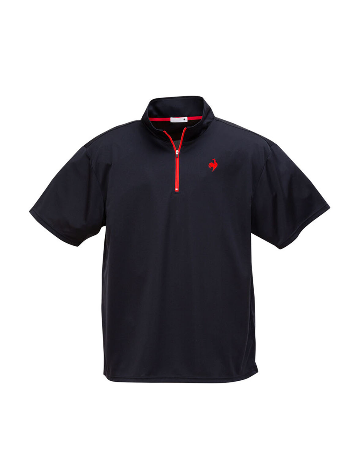 大きいサイズ 半袖シャツ メンズ LE COQ SPORTIF(ルコックスポルティフ) ハーフジップ 吸汗速乾 UVカット(UPF15) 刺繍 メッシュ エコペット 3L 4L 5L 6L 春 夏 | le coq sportif | 04