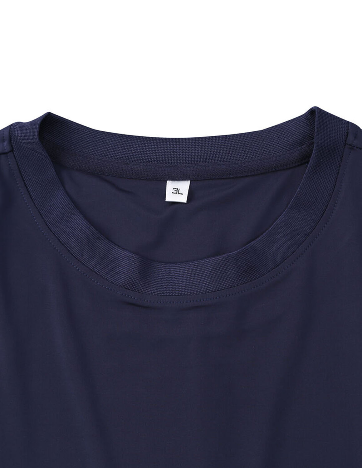 大きいサイズ メンズ 冷感 ベア 天竺 ストレッチ プリント 半袖Tシャツ+リーフ柄ハーフパンツ バックポケット 上下セット 3L 4L 5L 6L 7L 8L 紺 黒 春 夏 秋 |  | 05