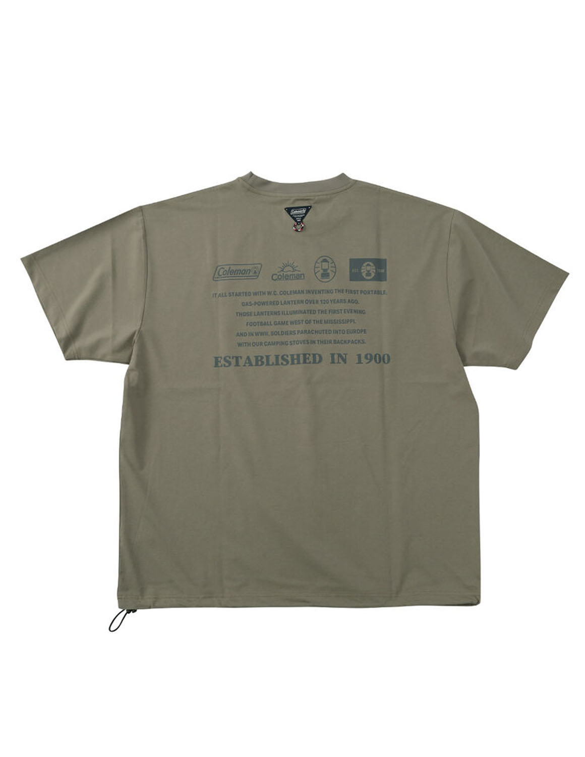 大きいサイズ 半袖Tシャツ カットソー メンズ Coleman(コールマン) 裾ドローコード バックプリント 3L 4L 5L 6L 8L カジュアル 春 夏 秋 | Coleman | 03