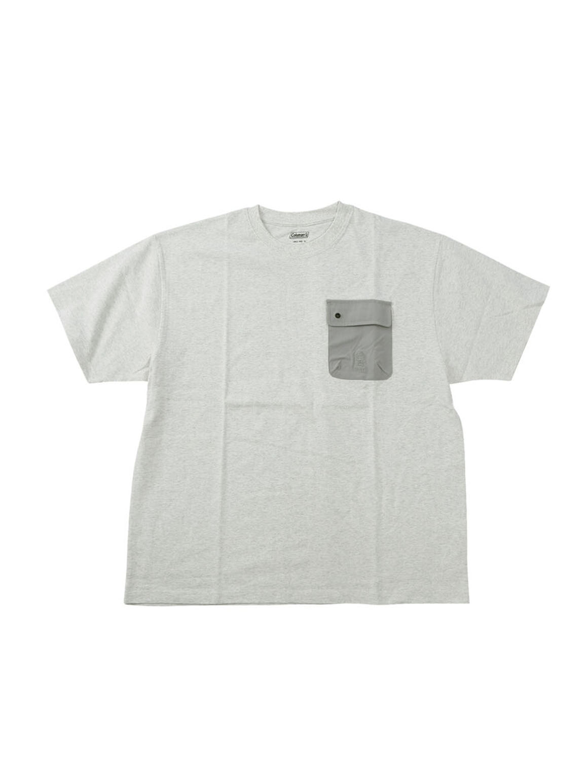 大きいサイズ 半袖Tシャツ カットソー メンズ Coleman(コールマン) 胸フラップポケット付 バックプリント 3L 4L 5L 6L 8L カジュアル 春 夏 秋 | Coleman | 01