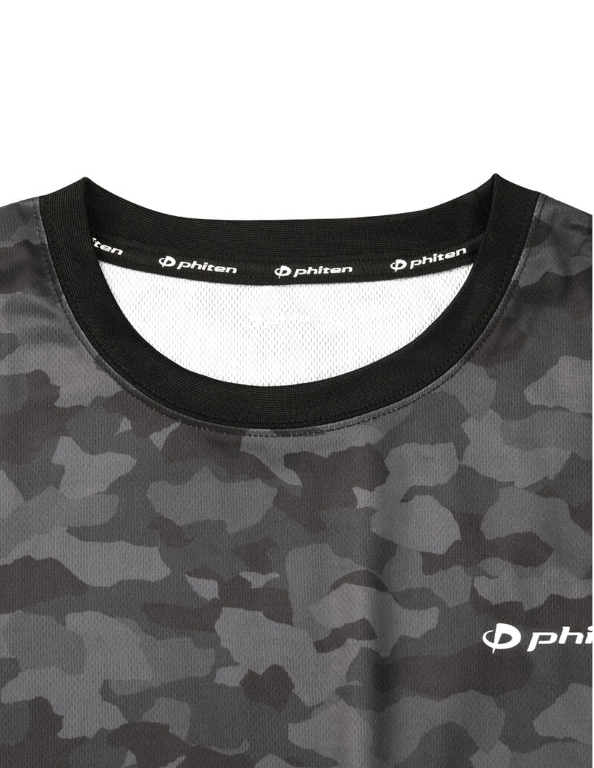 大きいサイズ 半袖Tシャツ カットソー メンズ Phiten(ファイテン) DRY 総柄 プリント 吸汗速乾 再帰反射 アクアチタン(襟裏テープ部分) 3L 4L 5L 6L 8L 春 夏 秋 | Phiten | 04