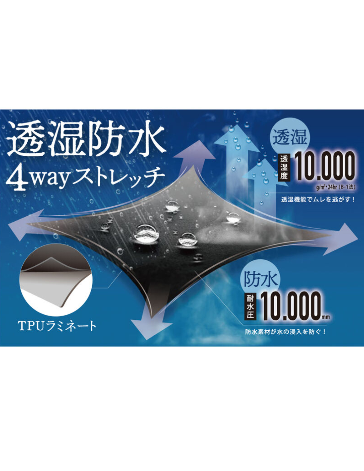 大きいサイズ メンズ DOQMENT(ドキュメント) 4WAYストレッチ シールド EX 防水 はっ水 透湿 軽量 止水ファスナー 再帰反射 TPUラミネート レインスーツ |  | 20