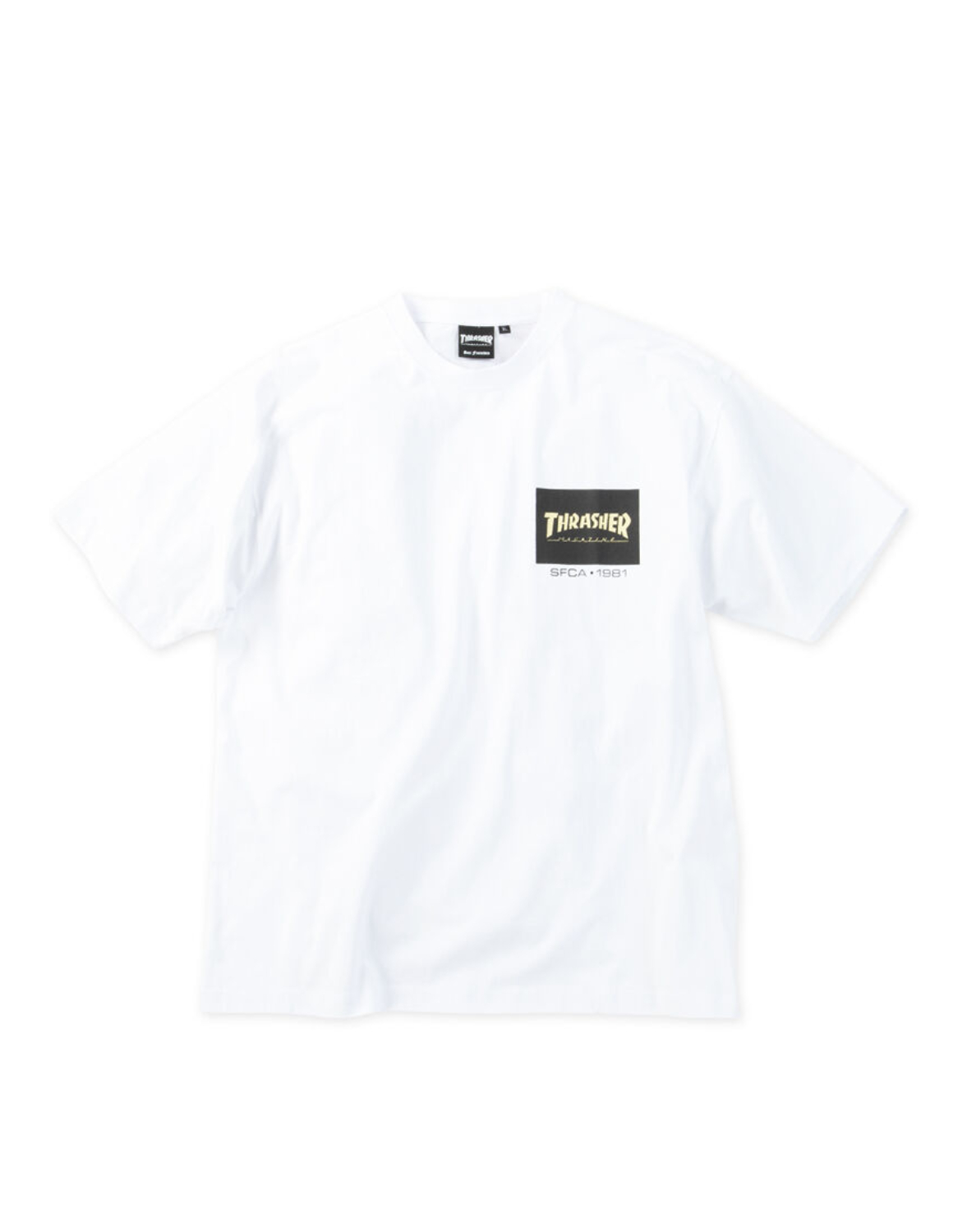 大きいサイズ 半袖 Tシャツ カットソー メンズ THRASHER(スラッシャー) ボックスロゴ バックプリント カジュアル 3L 4L 5L 6L 8L 白 黒 春 夏 秋 | THRASHER | 03