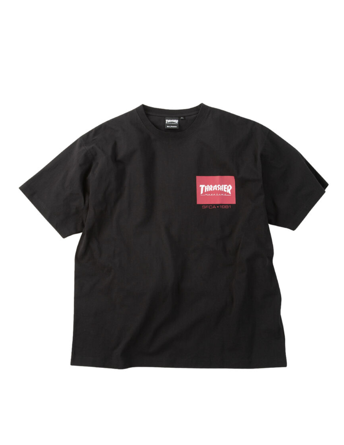 大きいサイズ 半袖 Tシャツ カットソー メンズ THRASHER(スラッシャー) ボックスロゴ バックプリント カジュアル 3L 4L 5L 6L 8L 白 黒 春 夏 秋 | THRASHER | 04