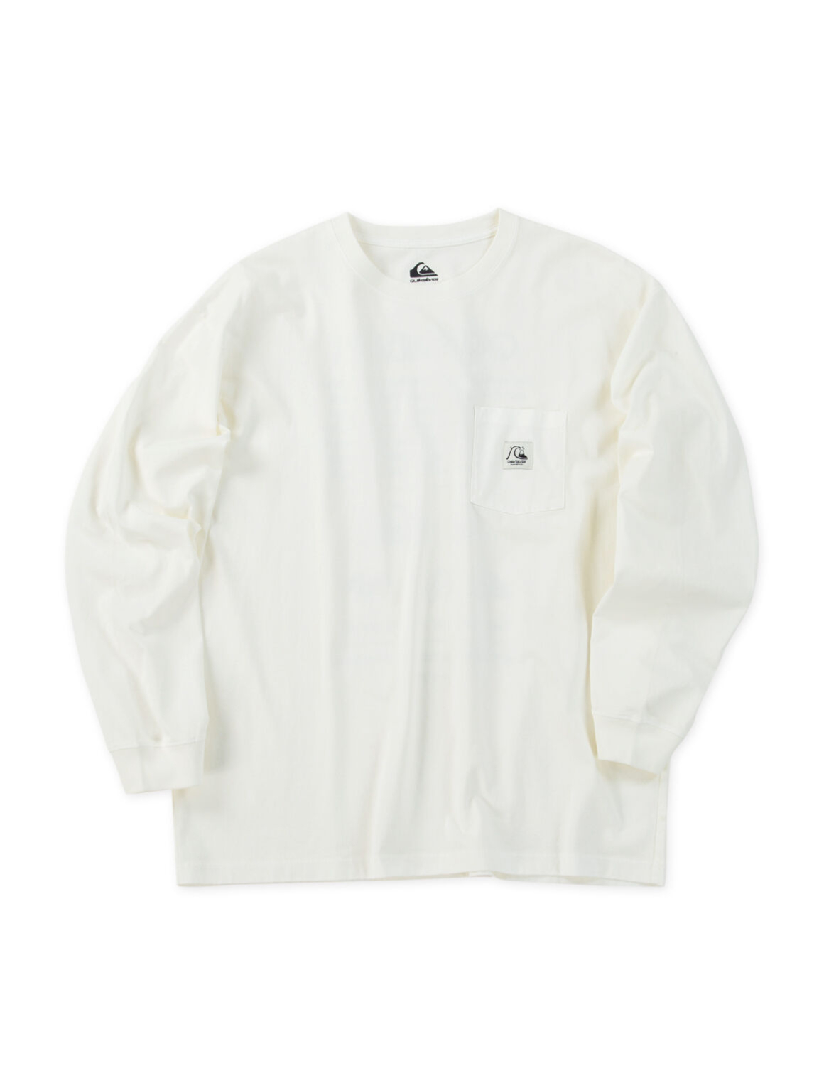 大きいサイズ 長袖Tシャツ カットソー メンズ Quiksilver(クイックシルバー) DNA POCKET バックプリント 胸ポケット リブ(袖口) カジュアル 3L 4L 5L 6L 白 黒 | Quiksilver | 03