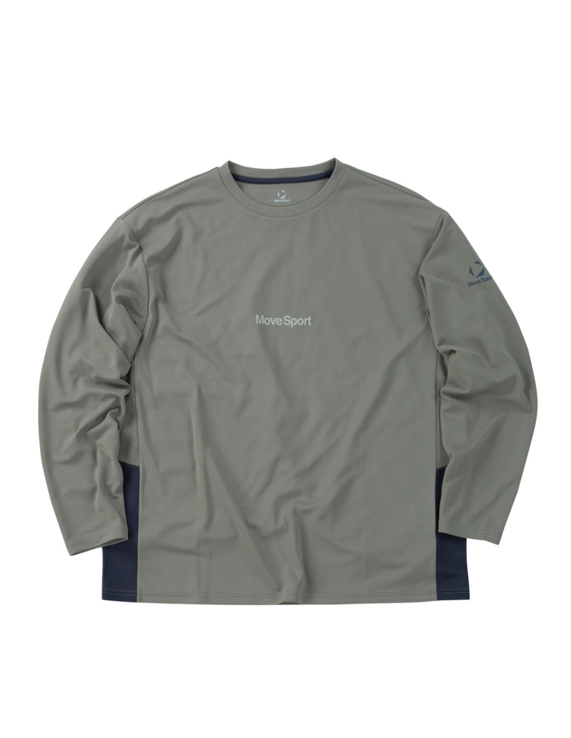 大きいサイズ 長袖Tシャツ カットソー メンズ MOVESPORT(ムーブスポーツ) 吸汗速乾 UV(UPF15) Sunscreen NIR ストレッチ 遮熱 COOL バックプリント スポーツ | MOVESPORT | 01