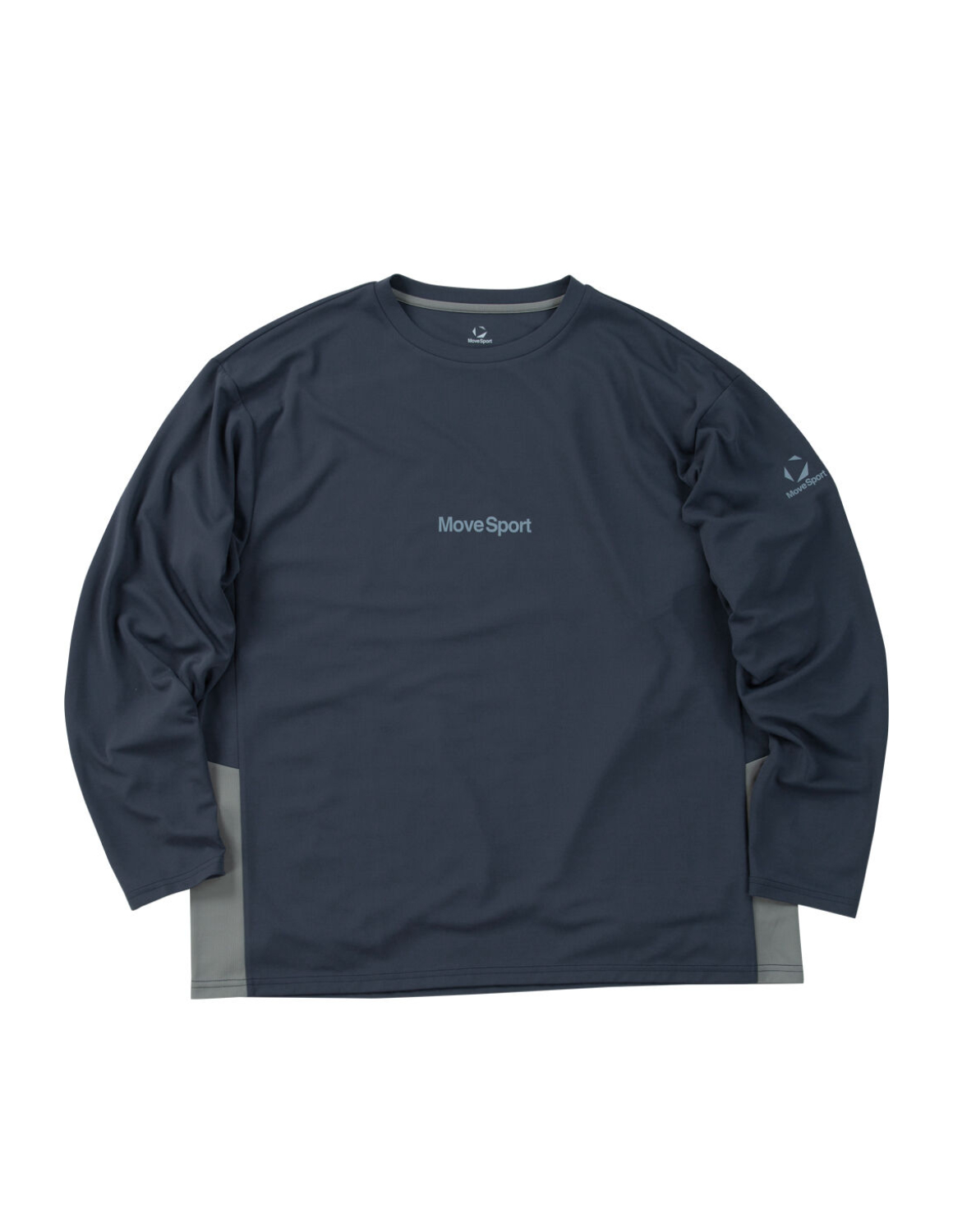 大きいサイズ 長袖Tシャツ カットソー メンズ MOVESPORT(ムーブスポーツ) 吸汗速乾 UV(UPF15) Sunscreen NIR ストレッチ 遮熱 COOL バックプリント スポーツ | MOVESPORT | 03