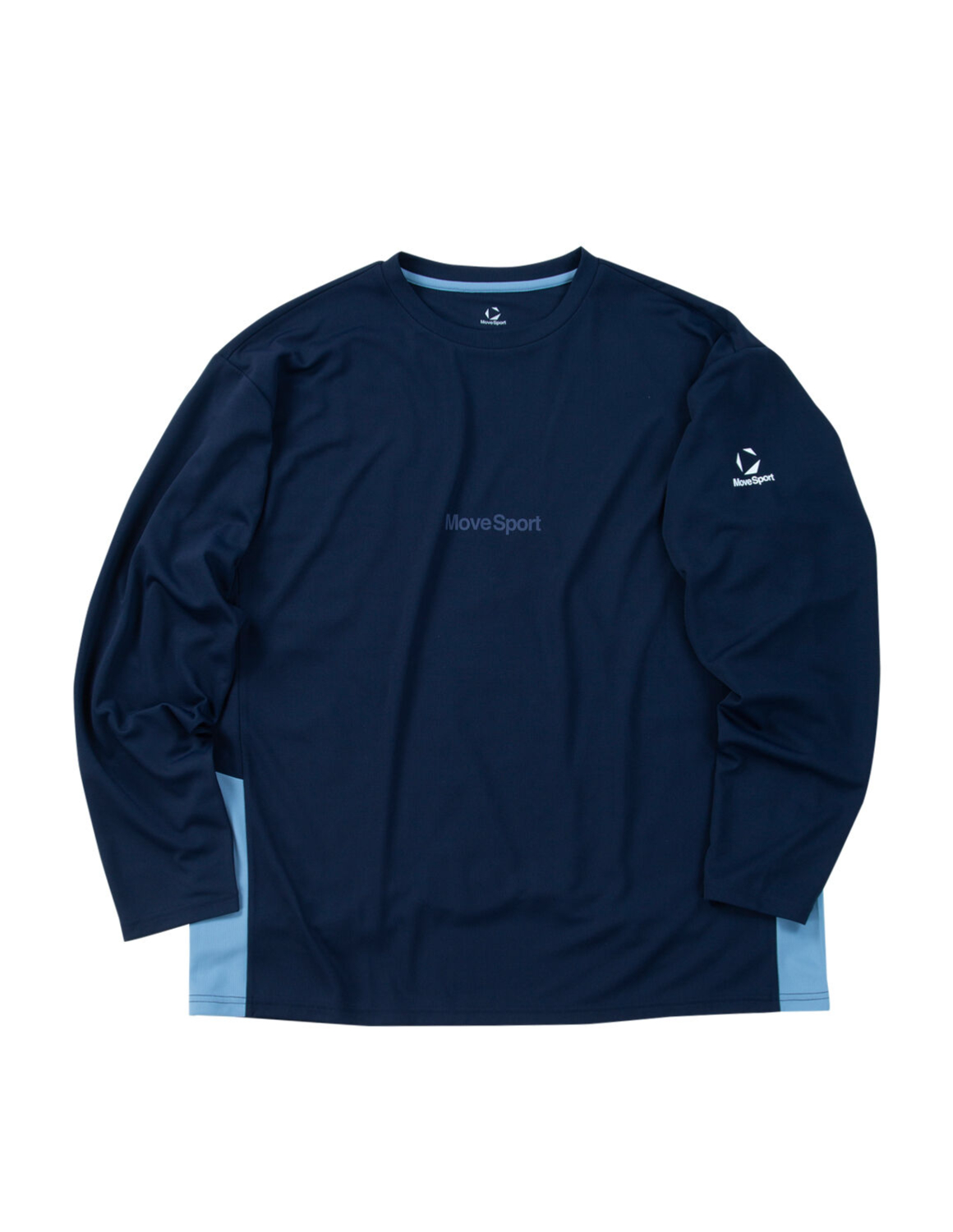 大きいサイズ 長袖Tシャツ カットソー メンズ MOVESPORT(ムーブスポーツ) 吸汗速乾 UV(UPF15) Sunscreen NIR ストレッチ 遮熱 COOL バックプリント スポーツ | MOVESPORT | 04