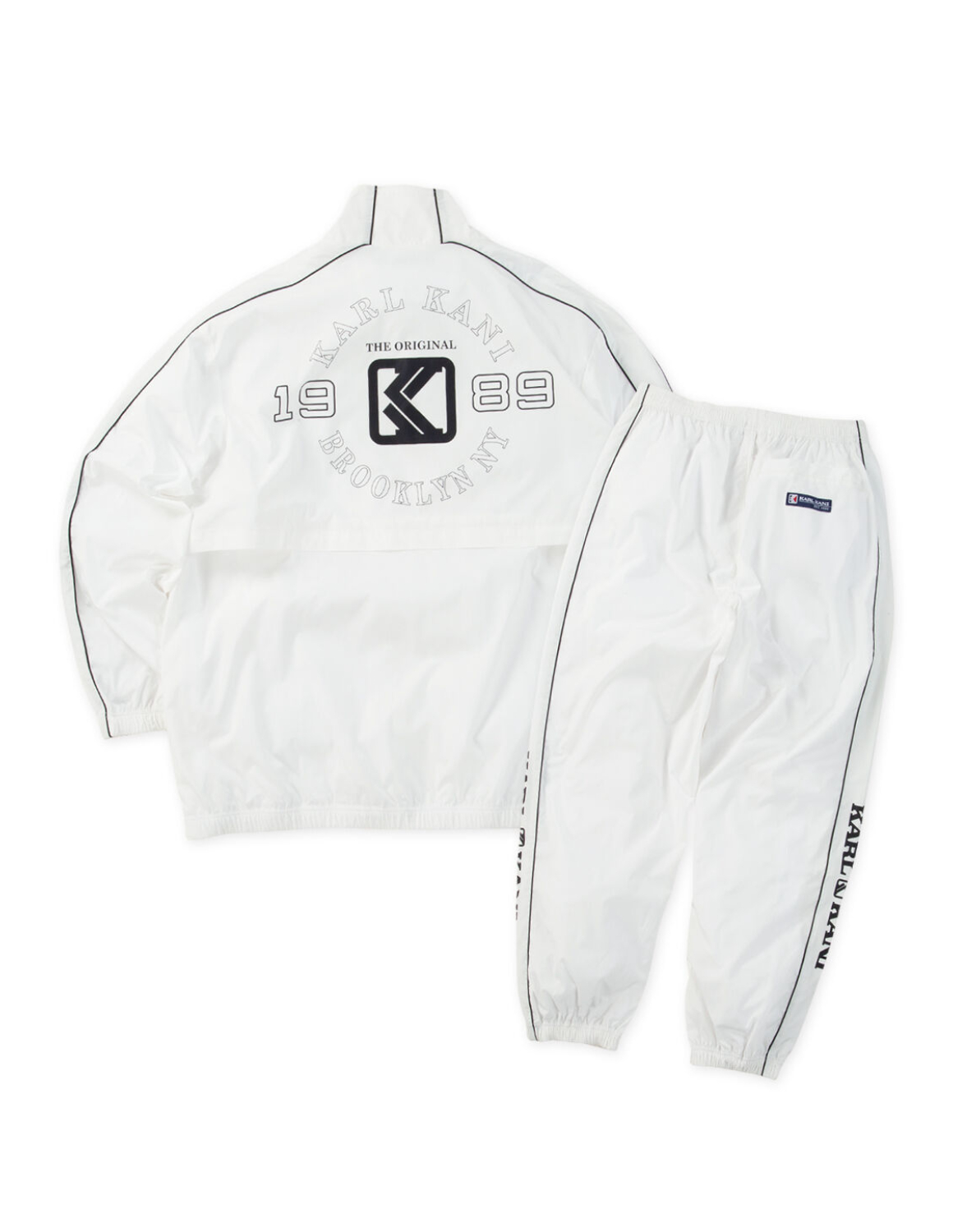 大きいサイズ 長袖 上下セット KARL KANI(カール カナイ) 裏メッシュ ブレーカーセット フルジップ スタンドカラー バックプリント メッシュ裏地 撥水加工 | Karl Kani | 03