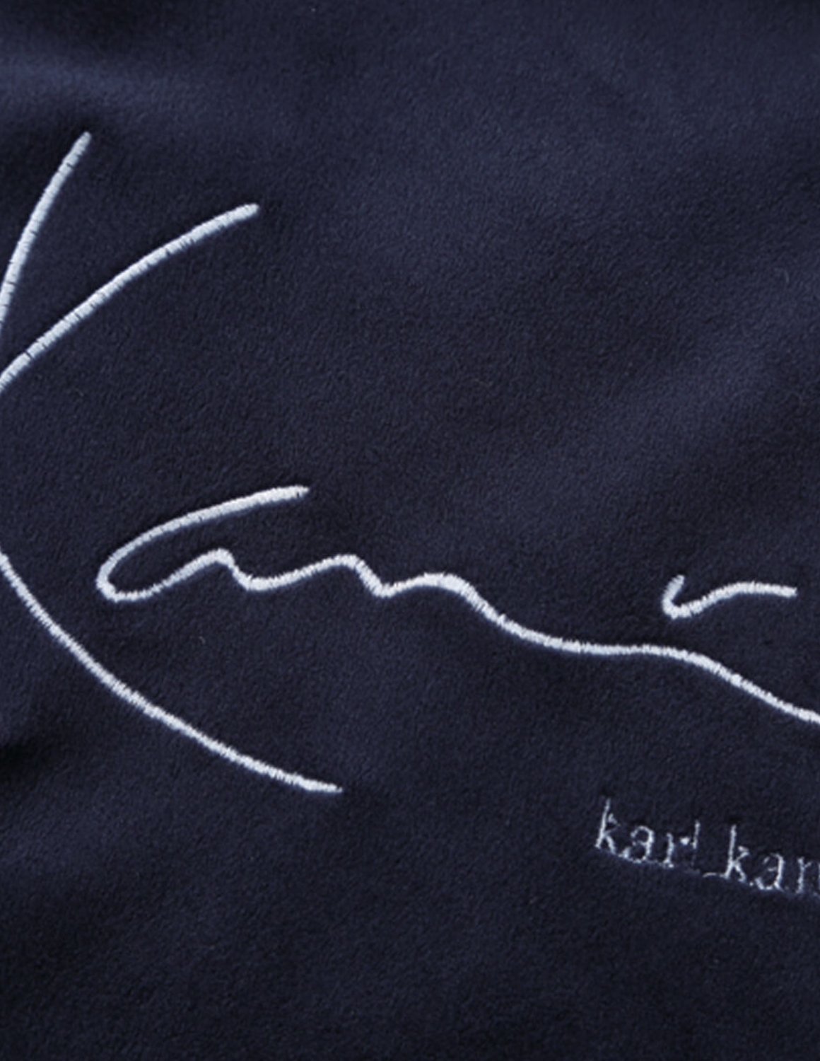 大きいサイズ 長袖 上下セット KARL KANI(カール カナイ) ベロアセット フルジップ スタンドカラー サイドポケット ラグラン袖 背面刺繍 カジュアル | Karl Kani | 08