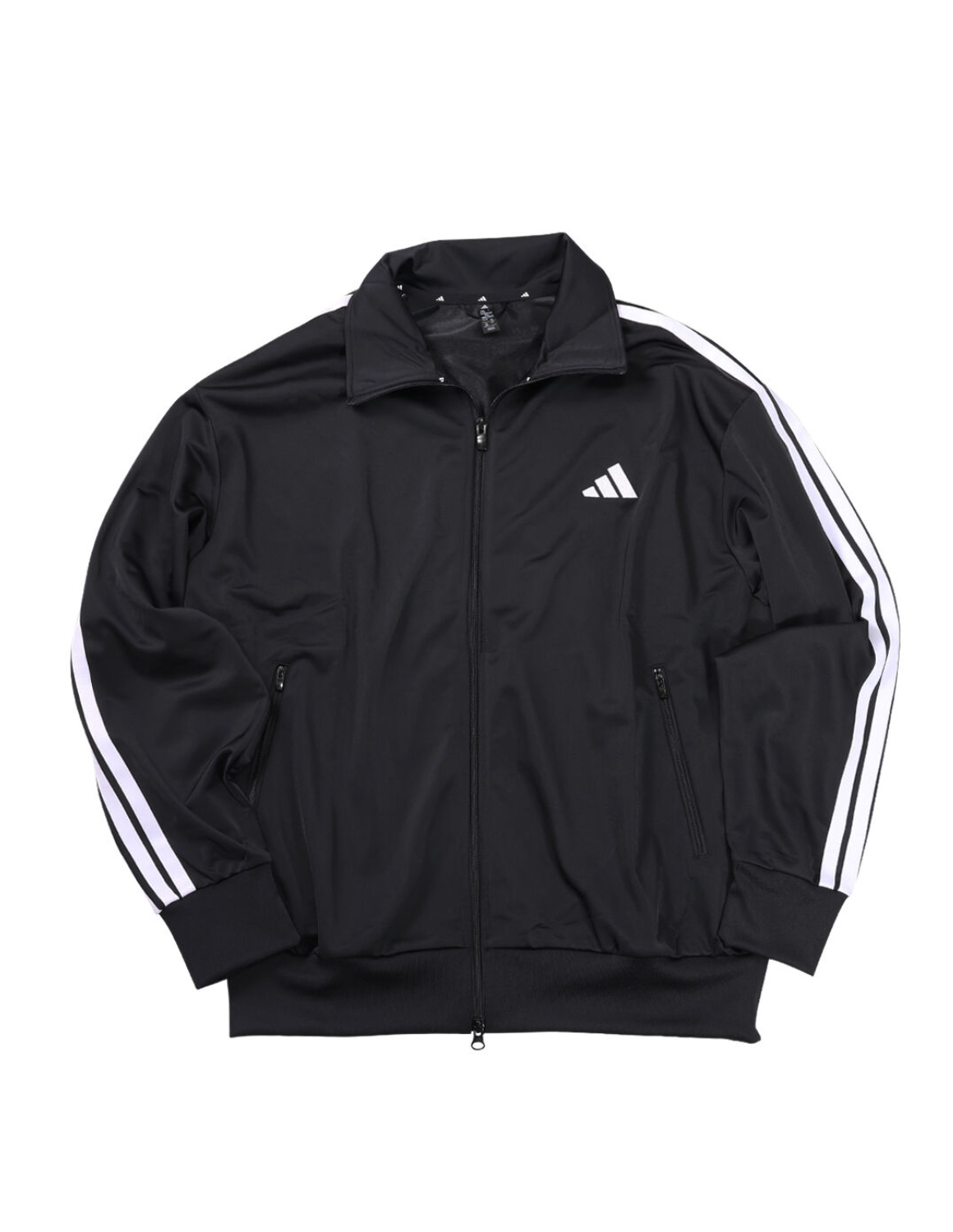 大きいサイズ 長袖 メンズ ジャージ トップス adidas(アディダス) 3ST WUトラックジャケット フルジップ スタンドカラー サイドポケット リブ 刺繍 | adidas | 01