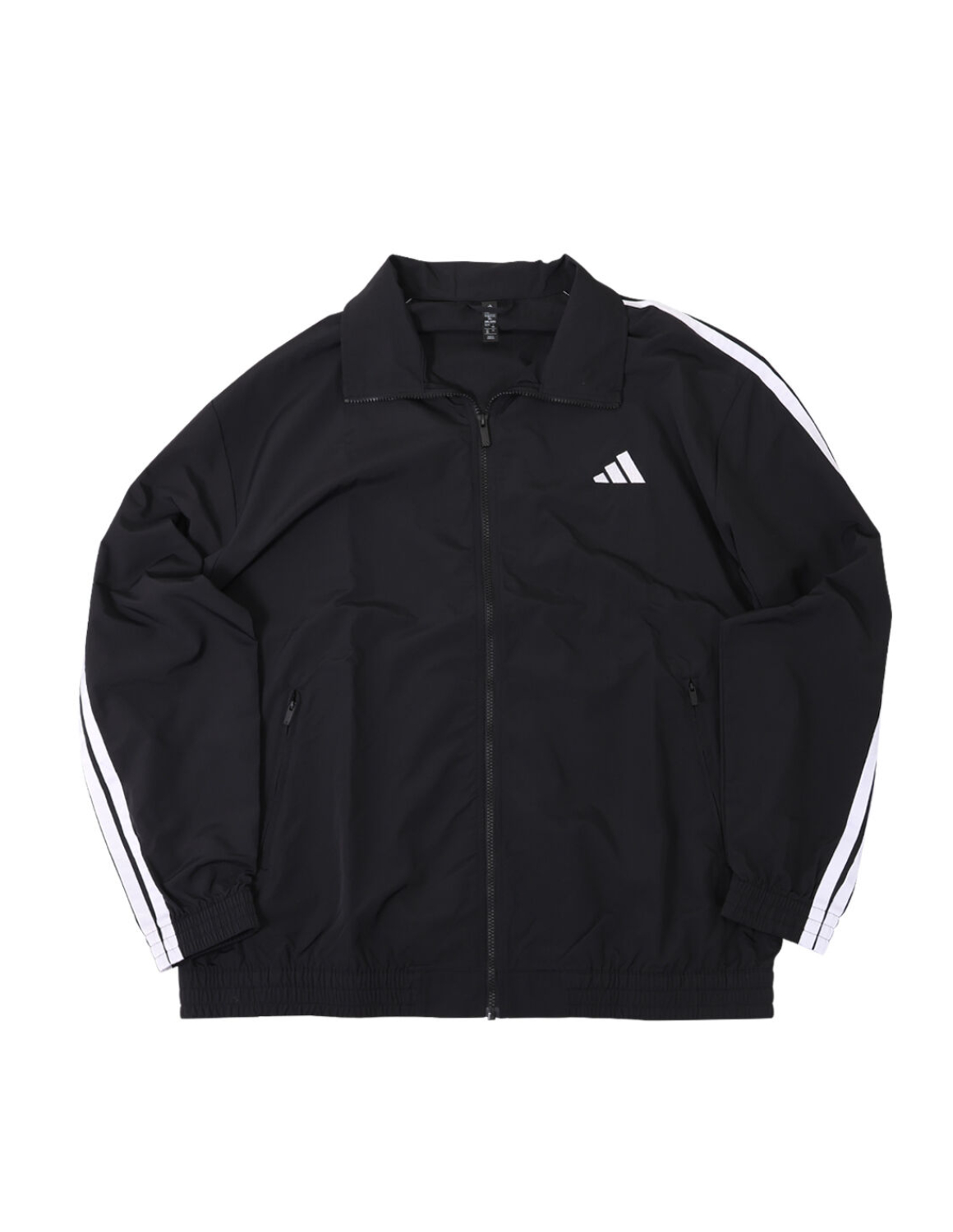大きいサイズ 長袖 メンズ ジャージ トップス adidas(アディダス) 3ST WVウーブントラックジャケット フルジップ スタンドカラー サイドポケット 袖口・裾ゴム | adidas | 02