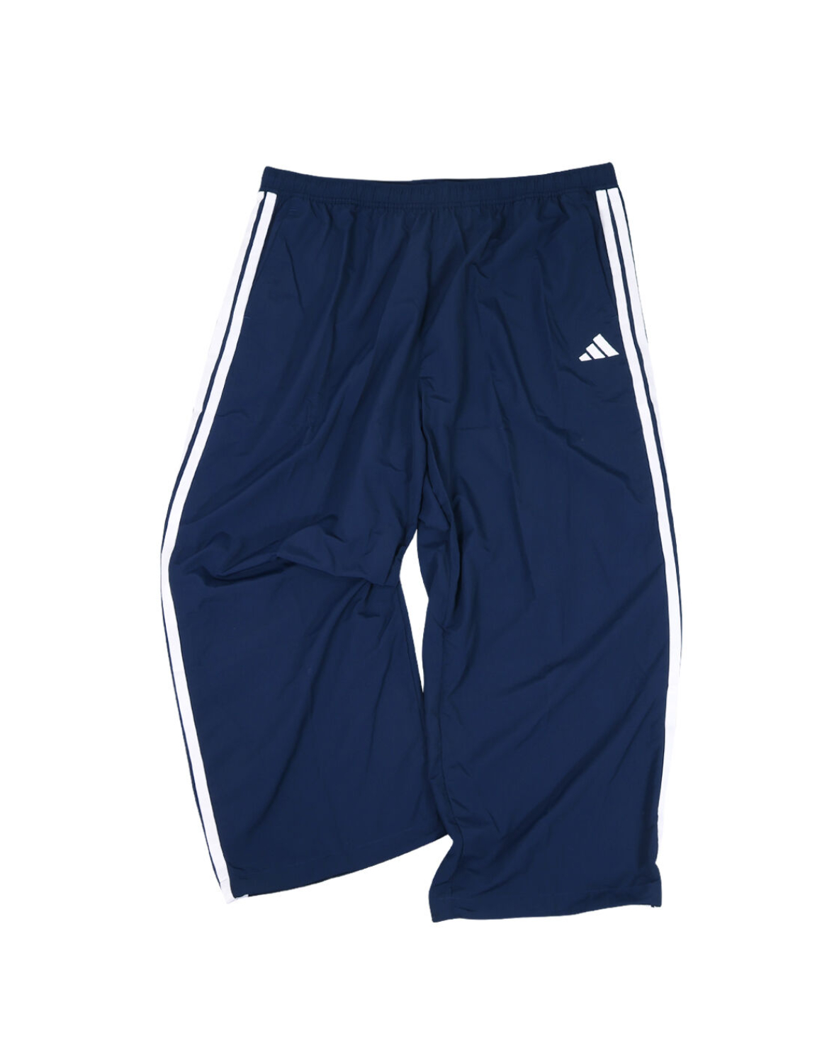 大きいサイズ ジャージ パンツ adidas(アディダス) 3ST WVウーブントラックパンツ ウエストゴム サイド・バックポケット 裾ドローコード 刺繍 カジュアル | adidas | 01