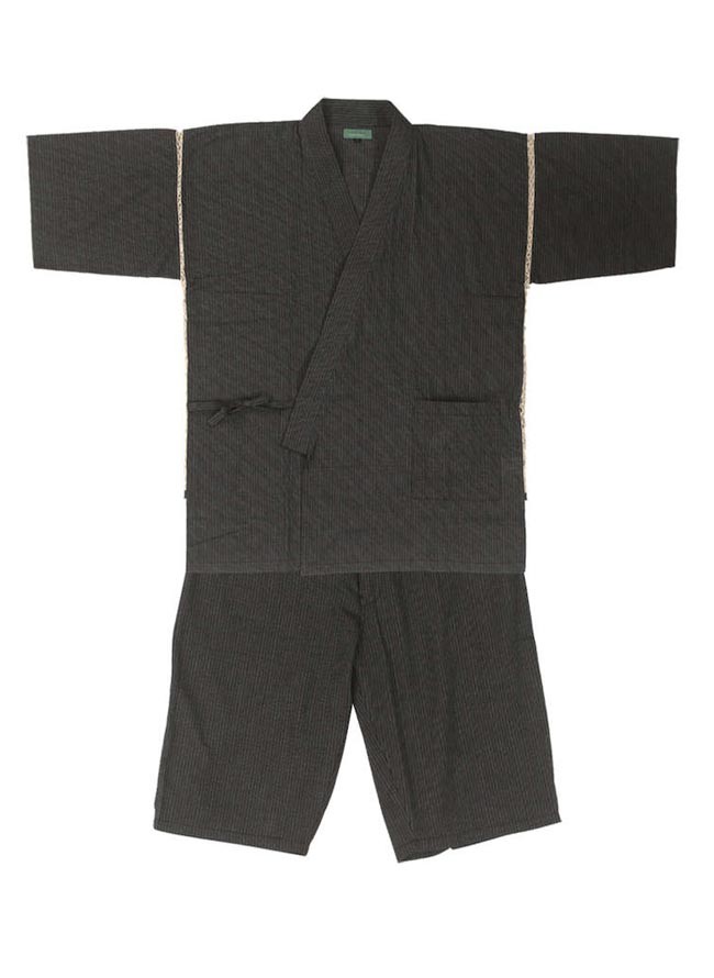 大きいサイズ 男性用甚平 メンズ しじら(リンス加工)  涼感 3L 4L 5L 6L 7L  カジュアル 茶 春 夏 秋 |  | 01