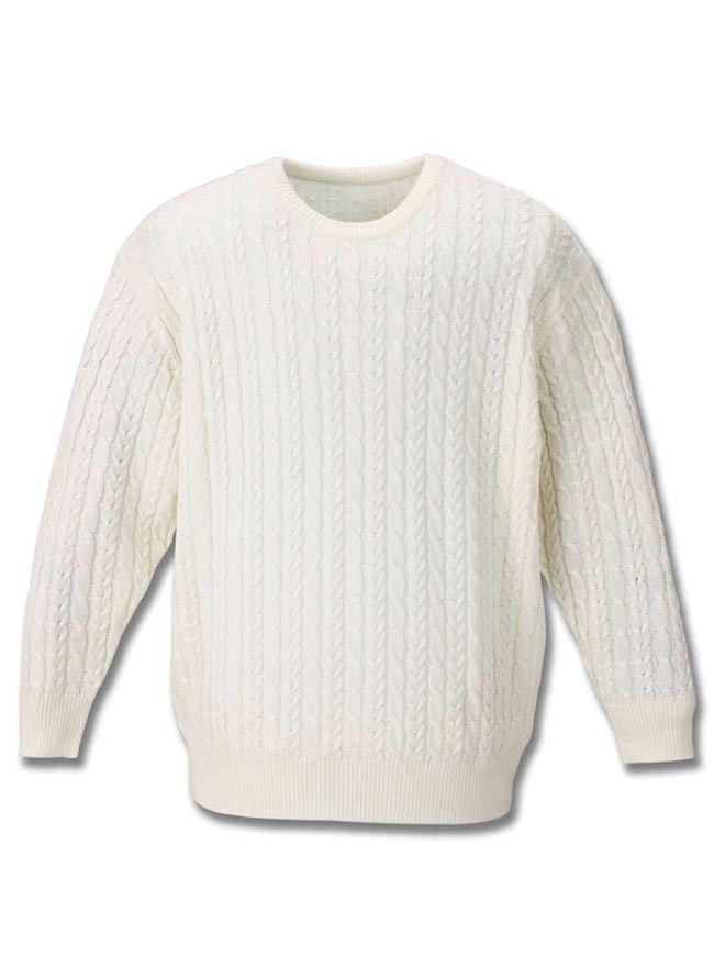 大きいサイズ ニット セーター メンズ クルーネック アクリル 3L 4L 5L 6L カジュアル 橙 黒 白 秋 冬 |  | 02