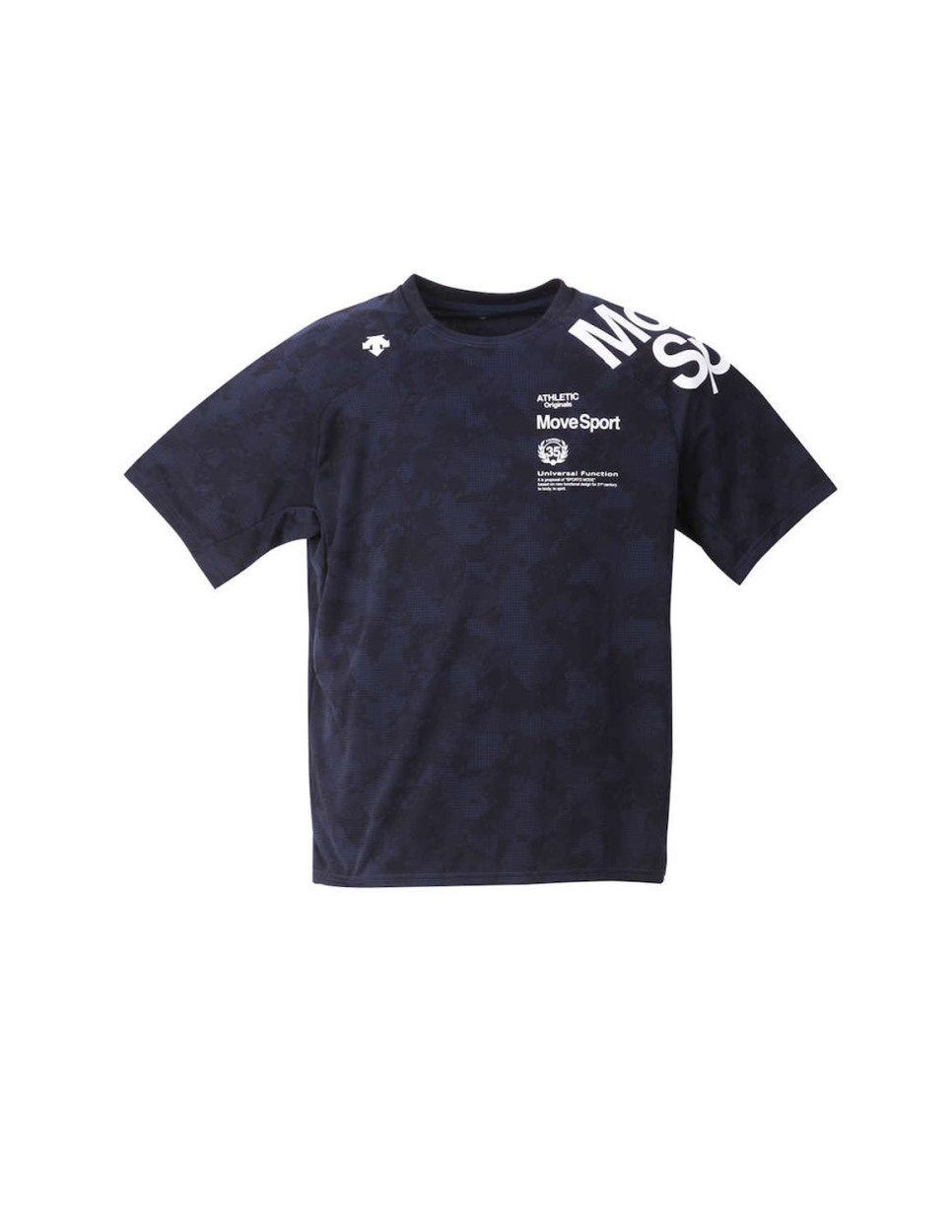 大きいサイズ 半袖Tシャツ カットソー メンズ DESCENTE (デサント) ジャガードグラフィック ストレッチ 吸汗速乾 2L 3L 4L 5L  6L カジュアル 灰 紺 春 夏 秋 : mc614 : 大きいサイズ専門店 QZILLA - 通販 - Yahoo!ショッピング