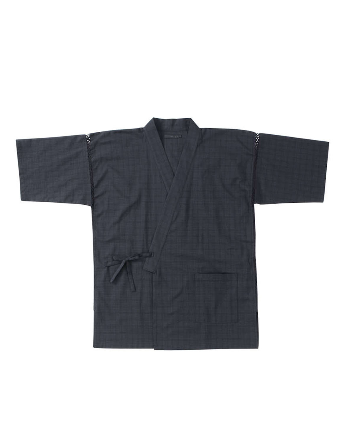 大きいサイズ 甚平 メンズ 3L 4L 5L 6L 7L カジュアル 春 夏 秋 パジャマ ルームウェアしじら無地調格子 父の日 ギフト 白 紺 黒 |  | 04