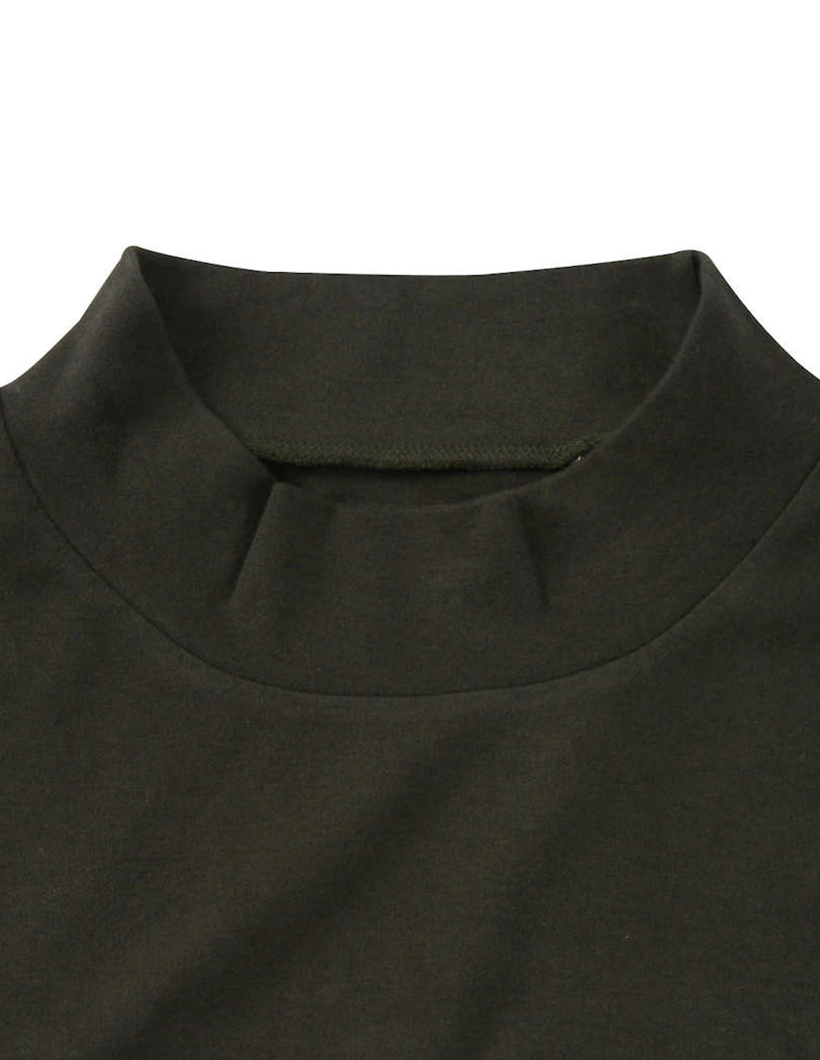 大きいサイズ 長袖 ロンT カットソー メンズ 起毛 ハイネック オーガニックコットン100% 3L 4L 5L 6L 7L 8L カーキ グレー 緑 春 秋 冬 |  | 03