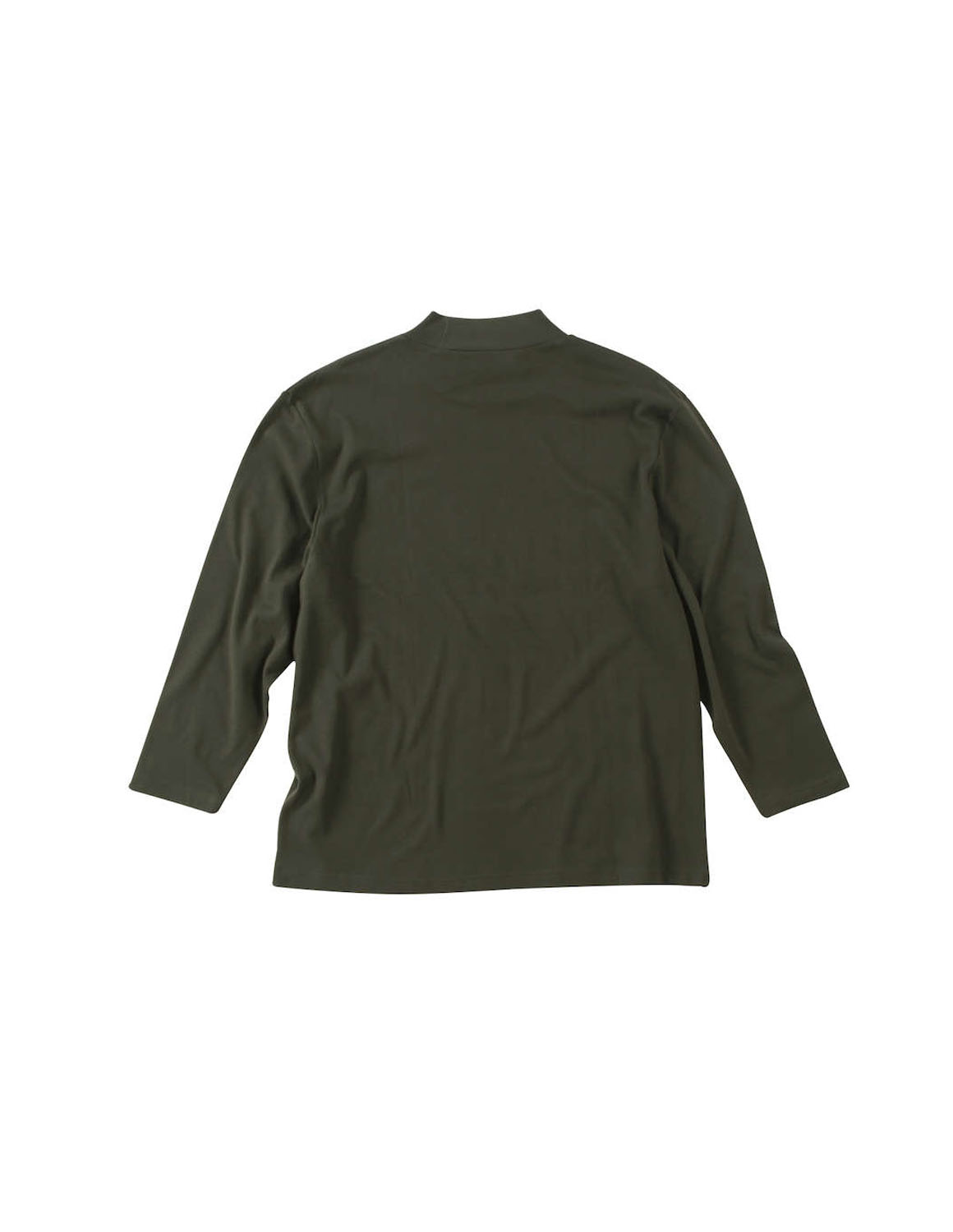 大きいサイズ 長袖 ロンT カットソー メンズ 起毛 ハイネック オーガニックコットン100% 3L 4L 5L 6L 7L 8L カーキ グレー 緑 春 秋 冬 |  | 05