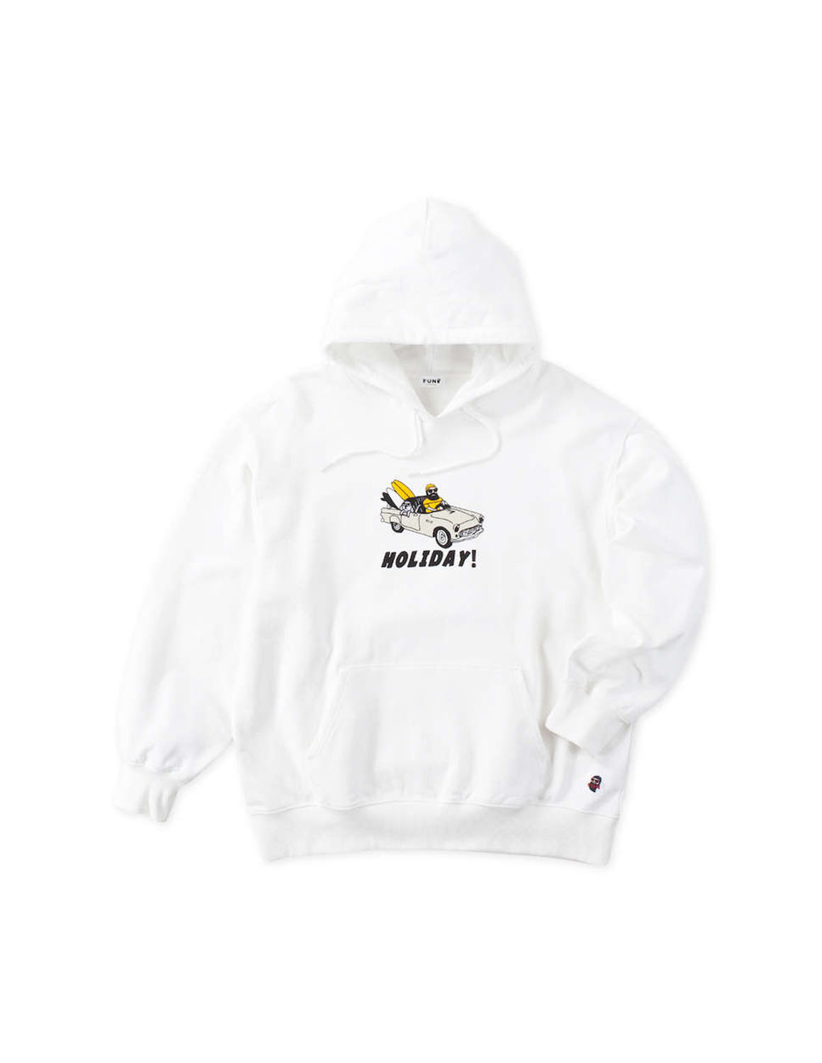 大きいサイズ パーカー メンズ プル FUN for modemdesign (ファン フォー モデムデザイン) 裏毛 カンガルーポケット 3L 4L 5L 6L  カジュアル 白 紺 春 秋 冬 |  | 01