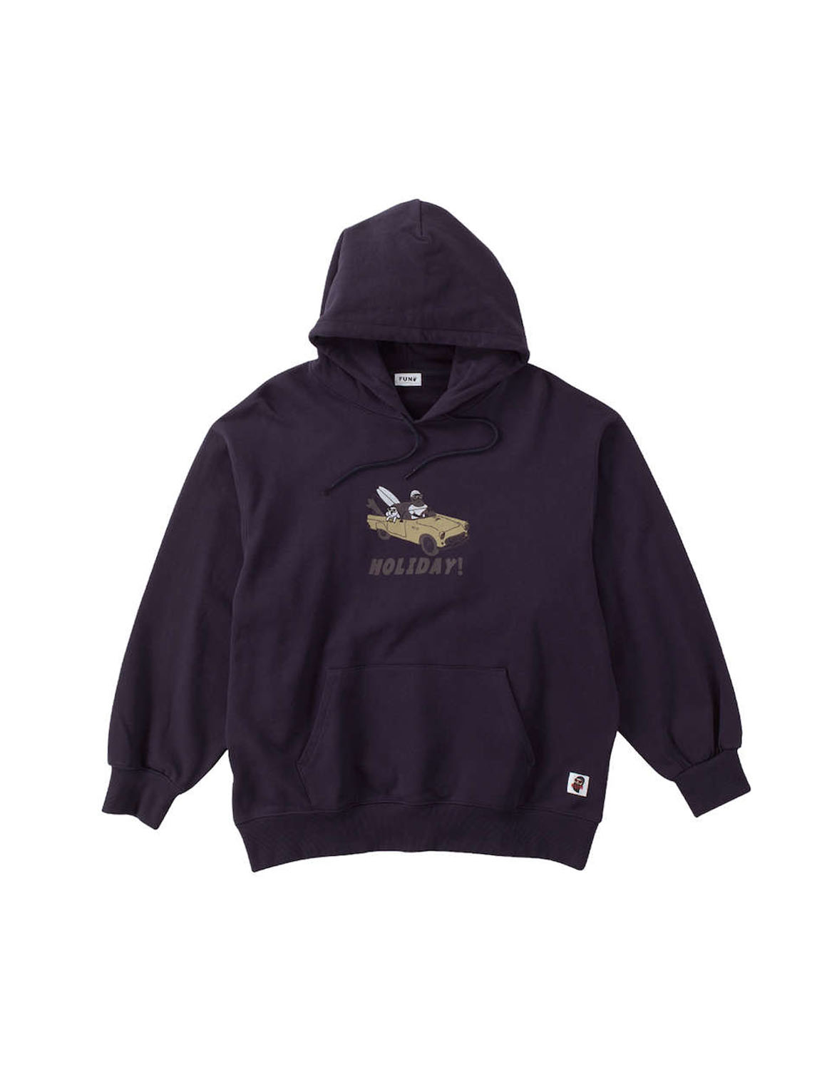 大きいサイズ パーカー メンズ プル FUN for modemdesign (ファン フォー モデムデザイン) 裏毛 カンガルーポケット 3L 4L 5L 6L  カジュアル 白 紺 春 秋 冬 |  | 02