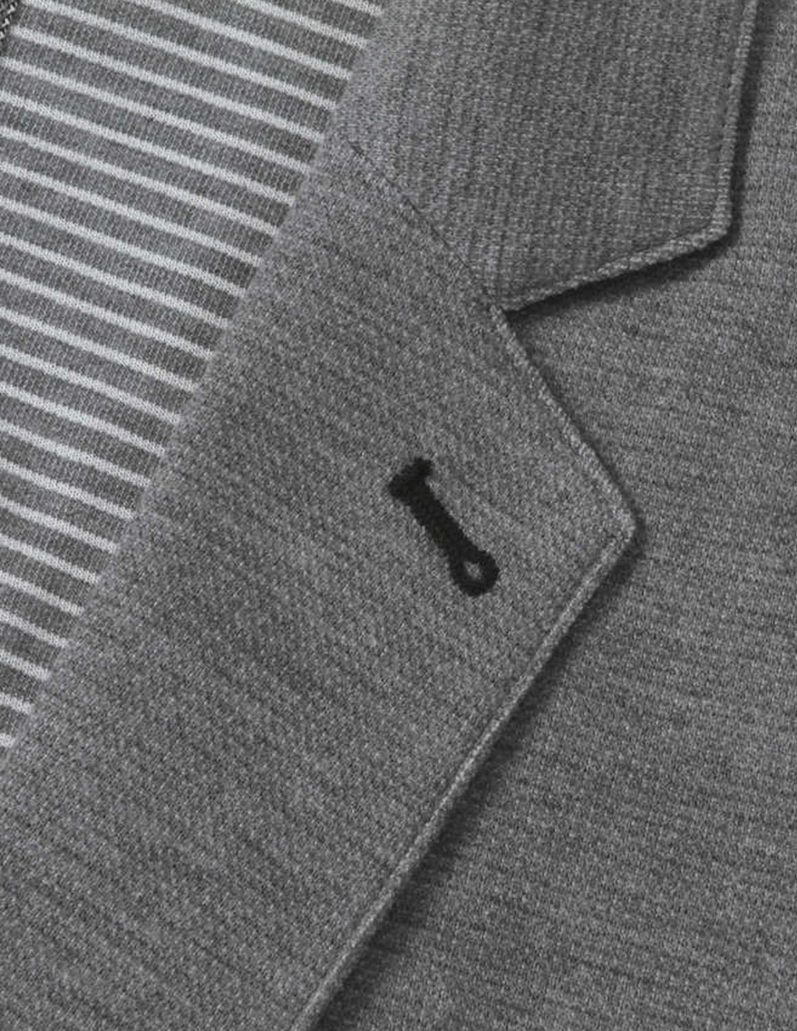 大きいサイズ テーラード ブレザー メンズ   裏ボーダー カット ジャケット 胸・サイドポケット ハンガーループ 3L 4L 5L 6L 7L 8L カジュアル 灰色 黒 春 秋 冬 |  | 03