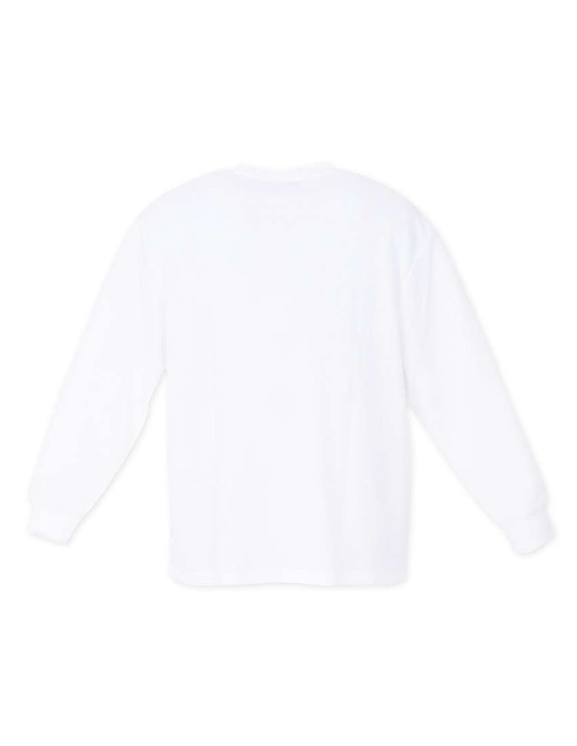 大きいサイズ 長袖Tシャツ メンズ クルーネック  ワッフル生地 デオドランテープ 消臭 抗菌 袖口リブ 3L 4L 5L 6L 7L 8L カジュアル 白 灰色 黒 春 秋 冬 |  | 07