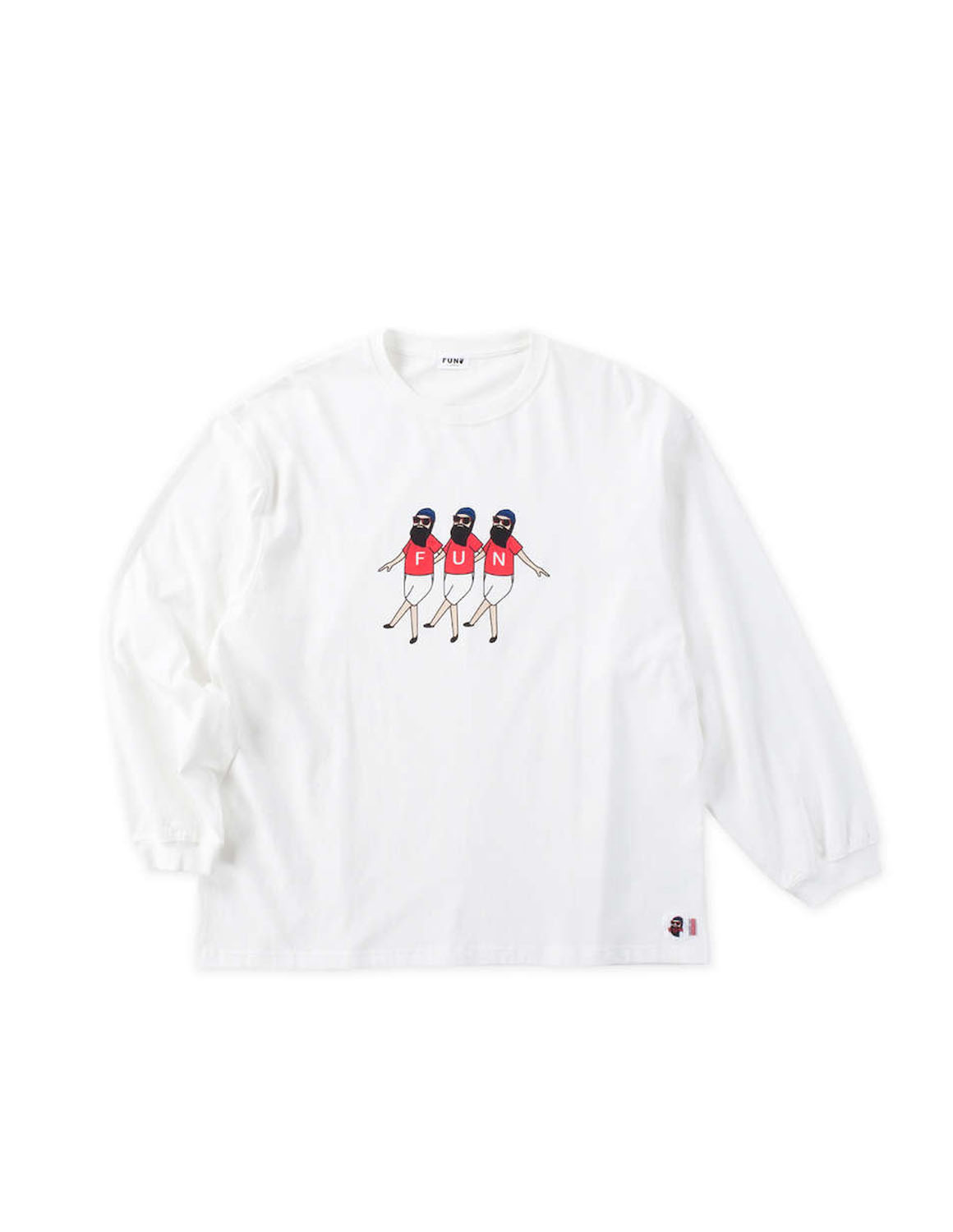 大きいサイズ 長袖 Tシャツ カットソー メンズ 3L 4L 5L 6L カジュアル 白 黒 春 秋 冬 FUN for modemdesign 袖口リブ 7oz buddy-buddy ojisan |  | 01