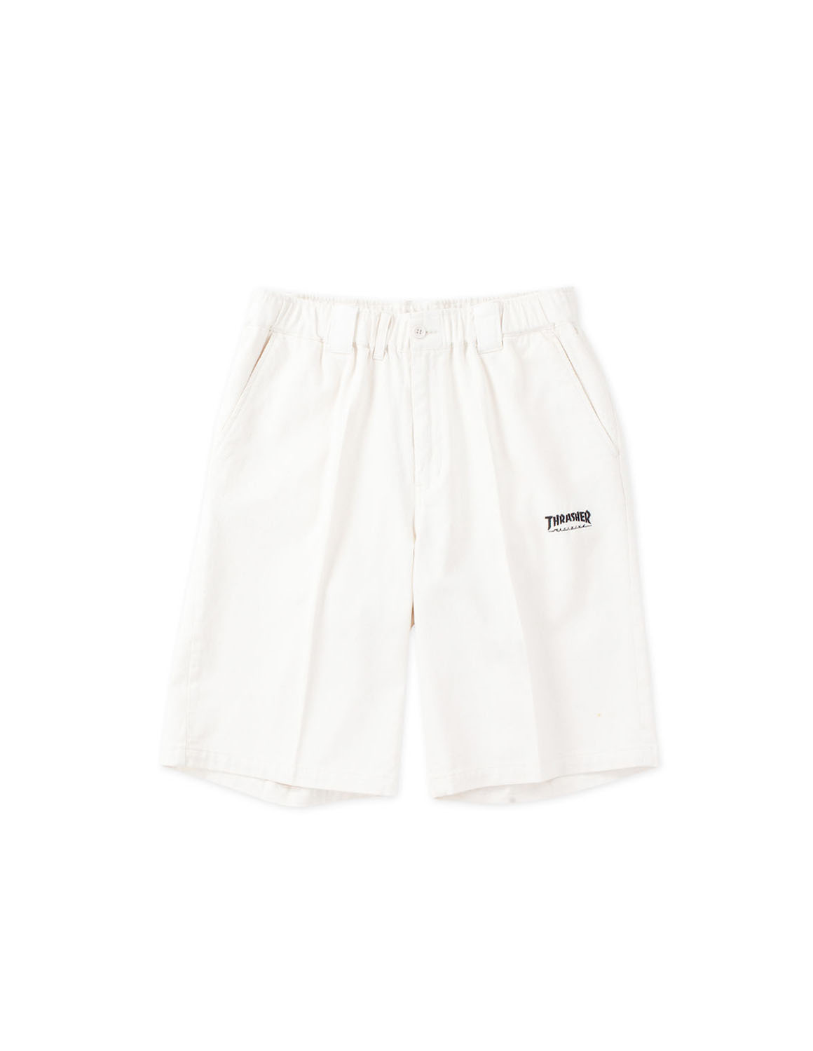 大きいサイズ ショート ハーフパンツ メンズ 3L 4L 5L 6L 7L 8L カジュアル 白 肌色 紫 黒 春 夏 秋 スラッシャー カツラギ ワンウォッシュ加工 刺繍 ワーク | THRASHER | 01