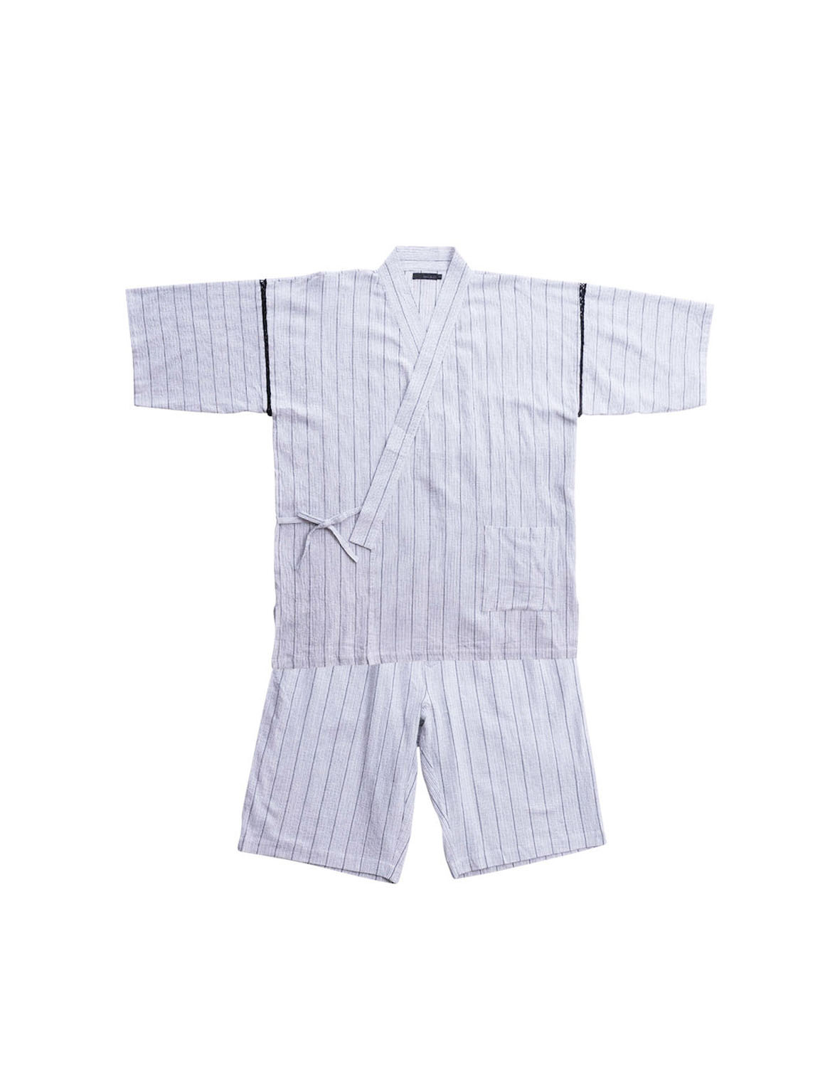 大きいサイズ 甚平 メンズ 部屋着 ルームウェア 3L 4L 5L 6L 7L カジュアル 白 黒 春 夏 サイドポケット 前開きファスナー 綿麻しじら リンス加工 |  | 01