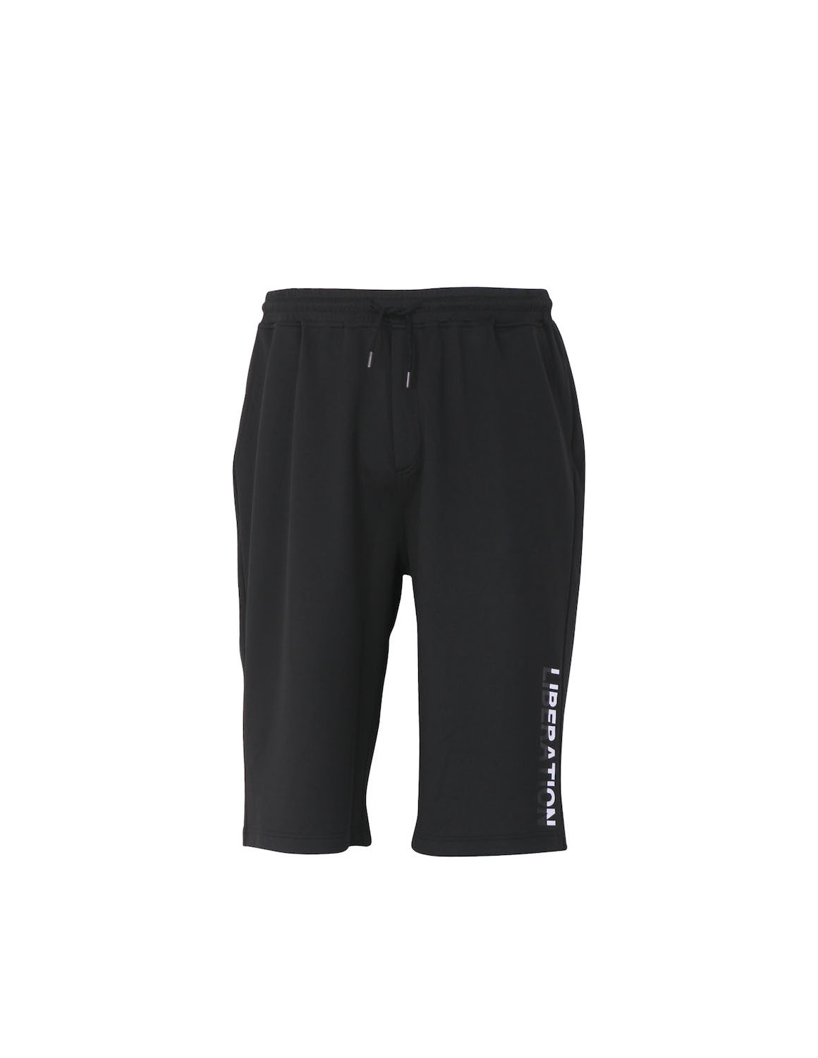 大きいサイズ ショート ハーフパンツ メンズ  in the attic(インジアティック) ポンチ ストレッチ ラインテープ プリント 3L 4L 5L 6L  カジュアル 黒 春 夏 秋 | in the attic | 02