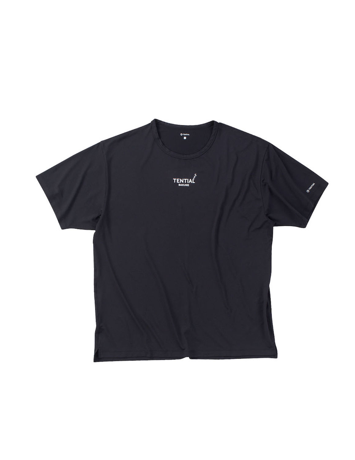TENTIAL ブラック Tシャツ TENTIAL（テンシャル） 大きいサイズ 半袖Tシャツ メンズ 吸湿速乾