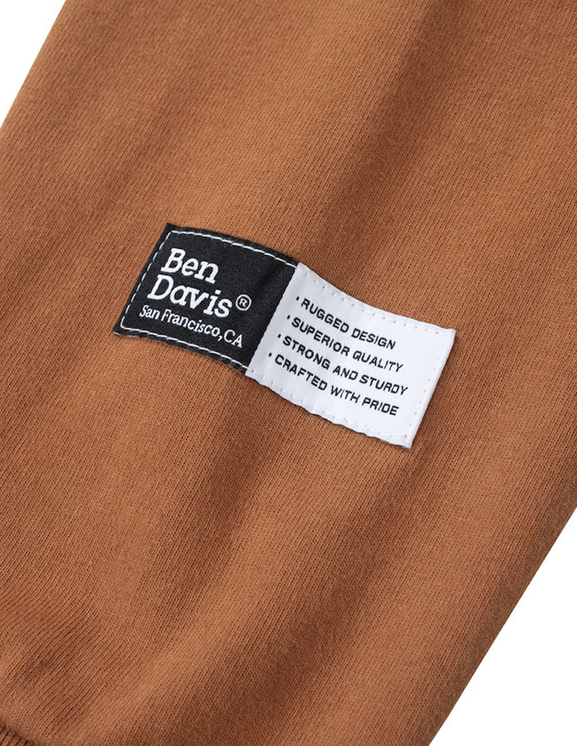 大きいサイズ 長袖Tシャツ カットソー メンズ  BEN DAVIS 3L 4L 5L 6L カジュアル 茶色 黒 春 秋 冬 バックプリント 袖ピスネーム ロゴ 袖口リブ | BEN DAVIS | 04