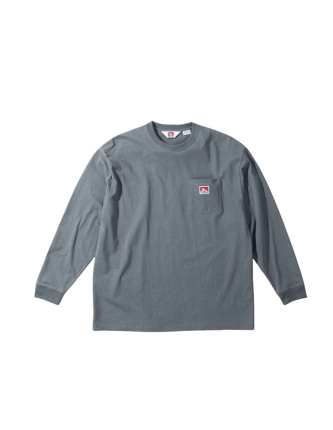 大きいサイズ 長袖Tシャツ カットソー メンズ BEN DAVIS カジュアル 3L 4L 5L 6L 白 緑 灰色 黒 春 秋 冬 春 秋服 胸ポケット ピスネーム ロゴ 袖口リブ | BEN DAVIS | 03