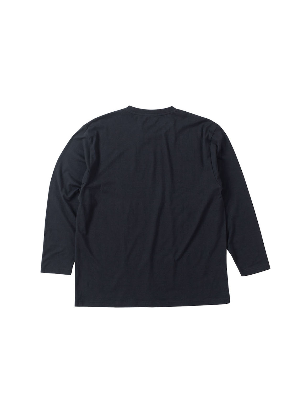 大きいサイズ Tシャツ カットソー メンズ クルーネック 長袖  オーガニックコットン 3L 4L 5L 6L 7L 8L カジュアル 橙 緑 紺 黒 春 秋 冬 |  | 05