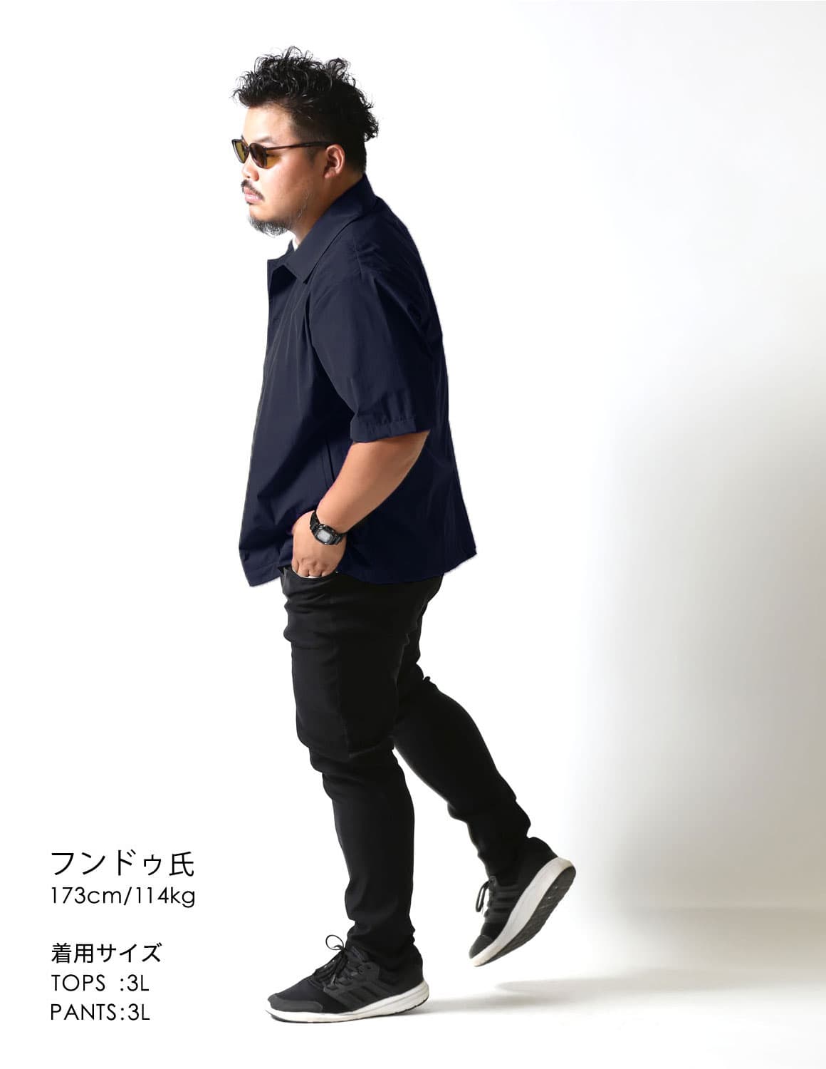 大きいサイズ 半袖シャツ カジュアルシャツ メンズ 威風 サラサラ