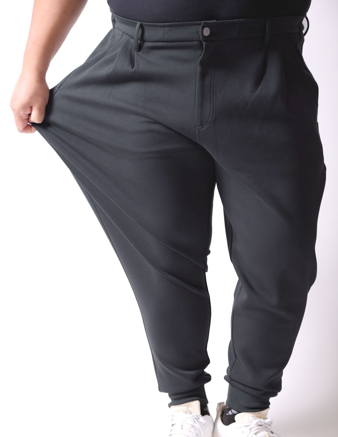 大きいサイズ メンズ ジョガーパンツ ズボン ストレッチ ゆったり 無地