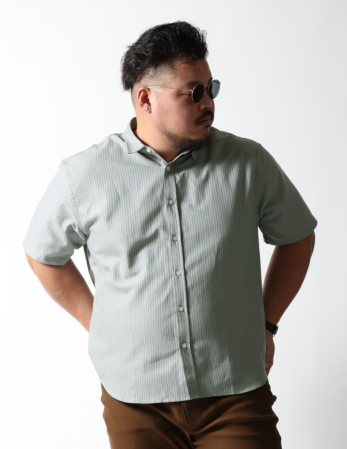 大きいサイズ 半袖シャツ メンズ 白鯨 classic 日本人男性(平均171cm