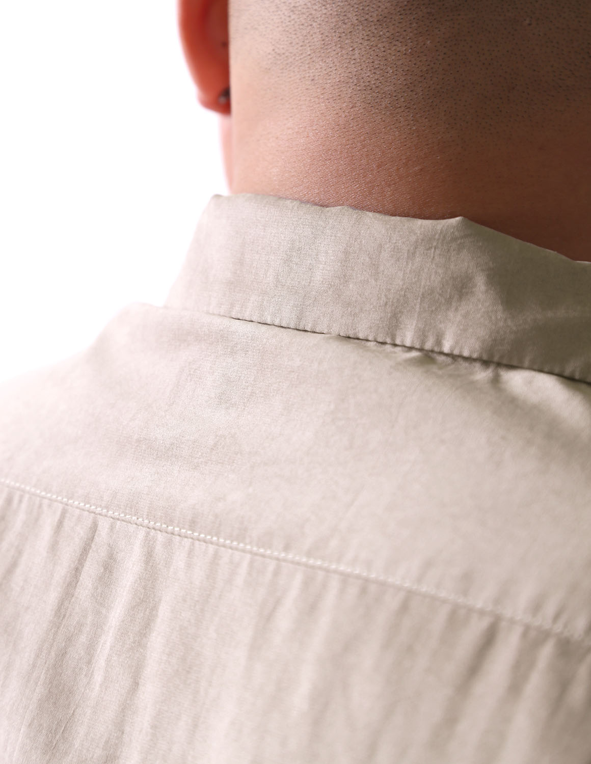 大きいサイズ 半袖シャツ オープンカラー メンズ QZILLA 白鯨 Peach