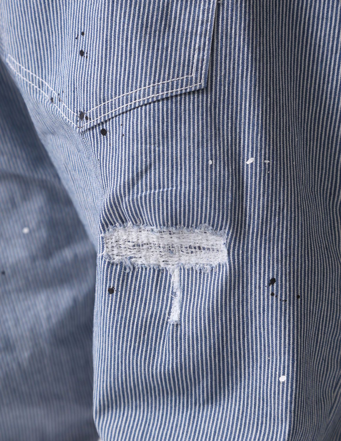 大きいサイズ ワイド テーパードパンツ メンズ QZILLA 感鯨 Hickory Splash! ダメージ ペンキ 加工 ストレッチ カジュアル 春 夏 秋 |  | 21