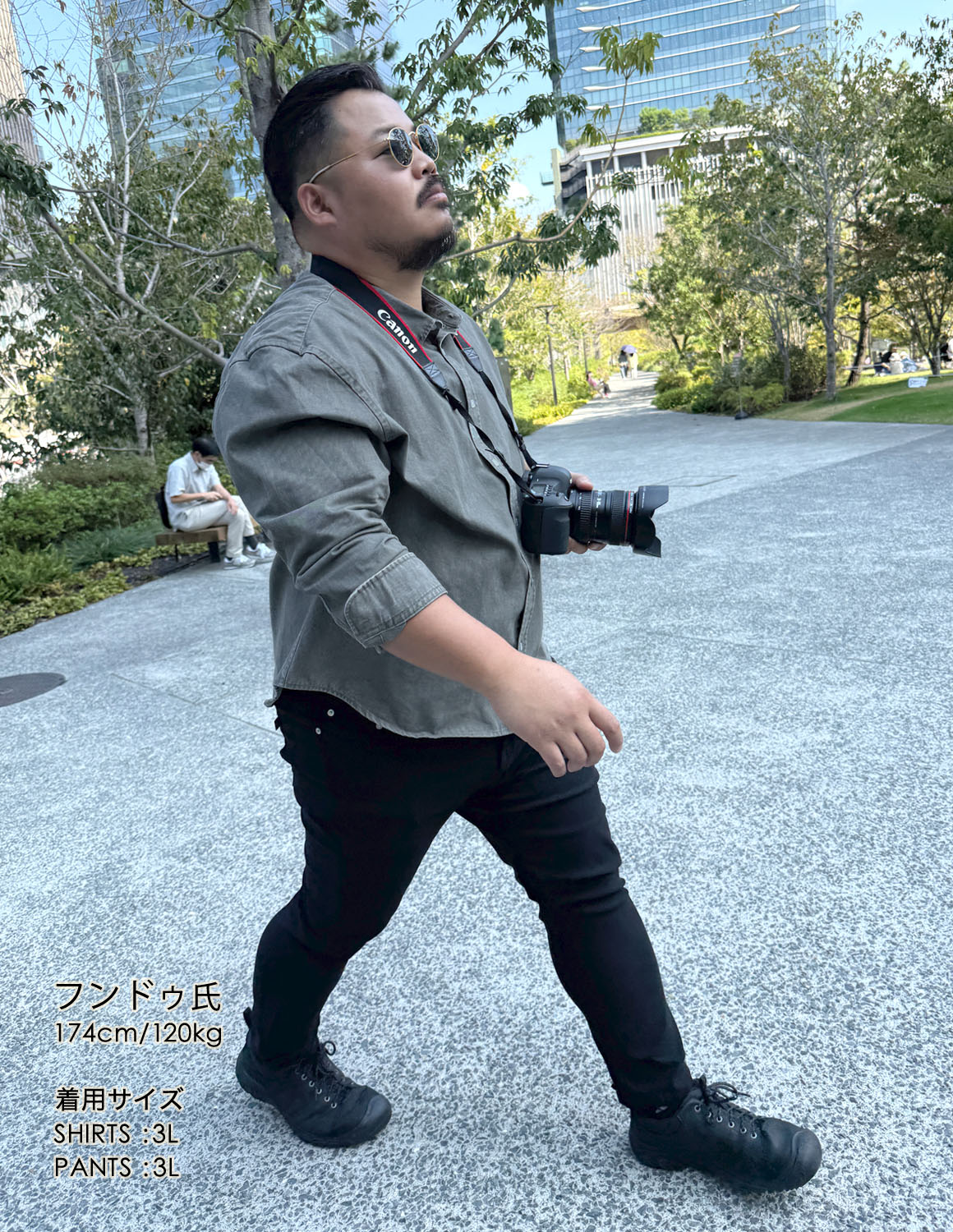 大きいサイズ 長袖シャツ カジュアルシャツ メンズ  QZILLA 白鯨 Mods ビンテージ風 2L 3L 4L 5L カジュアル 灰色 紺 春 秋 冬 2025AW |  | 03